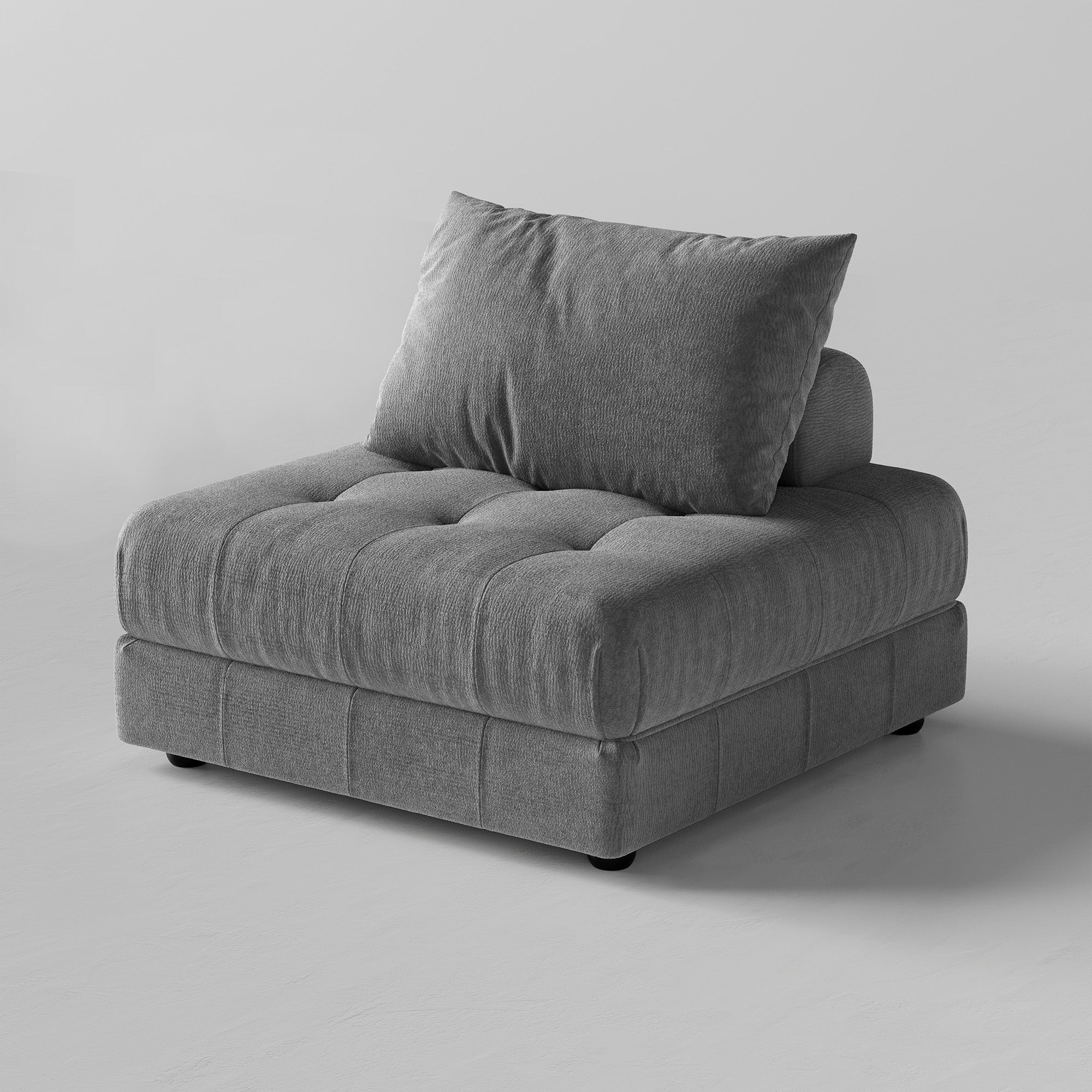 Block Modular Gray Sectional