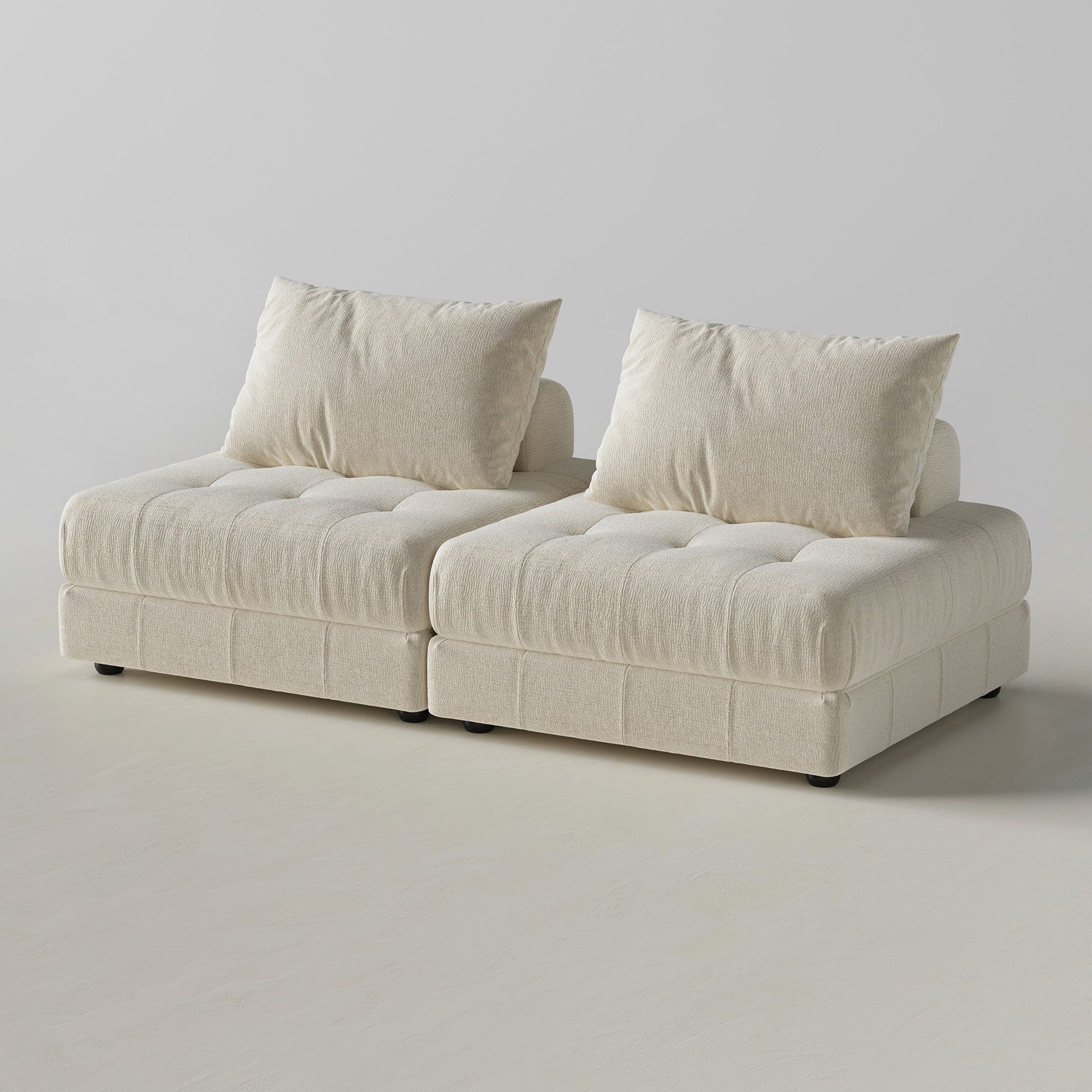 Block Modular Gray Sectional
