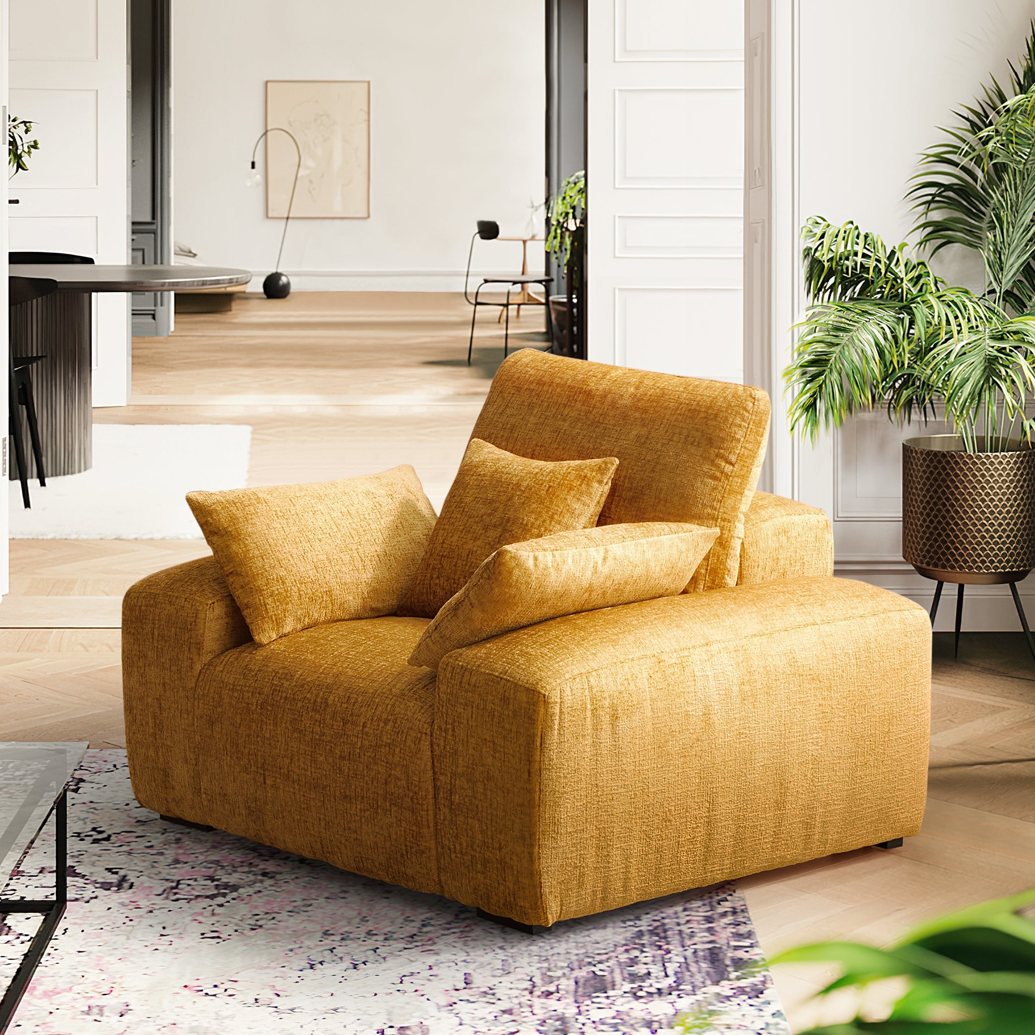 The Empress Yellow Armchair