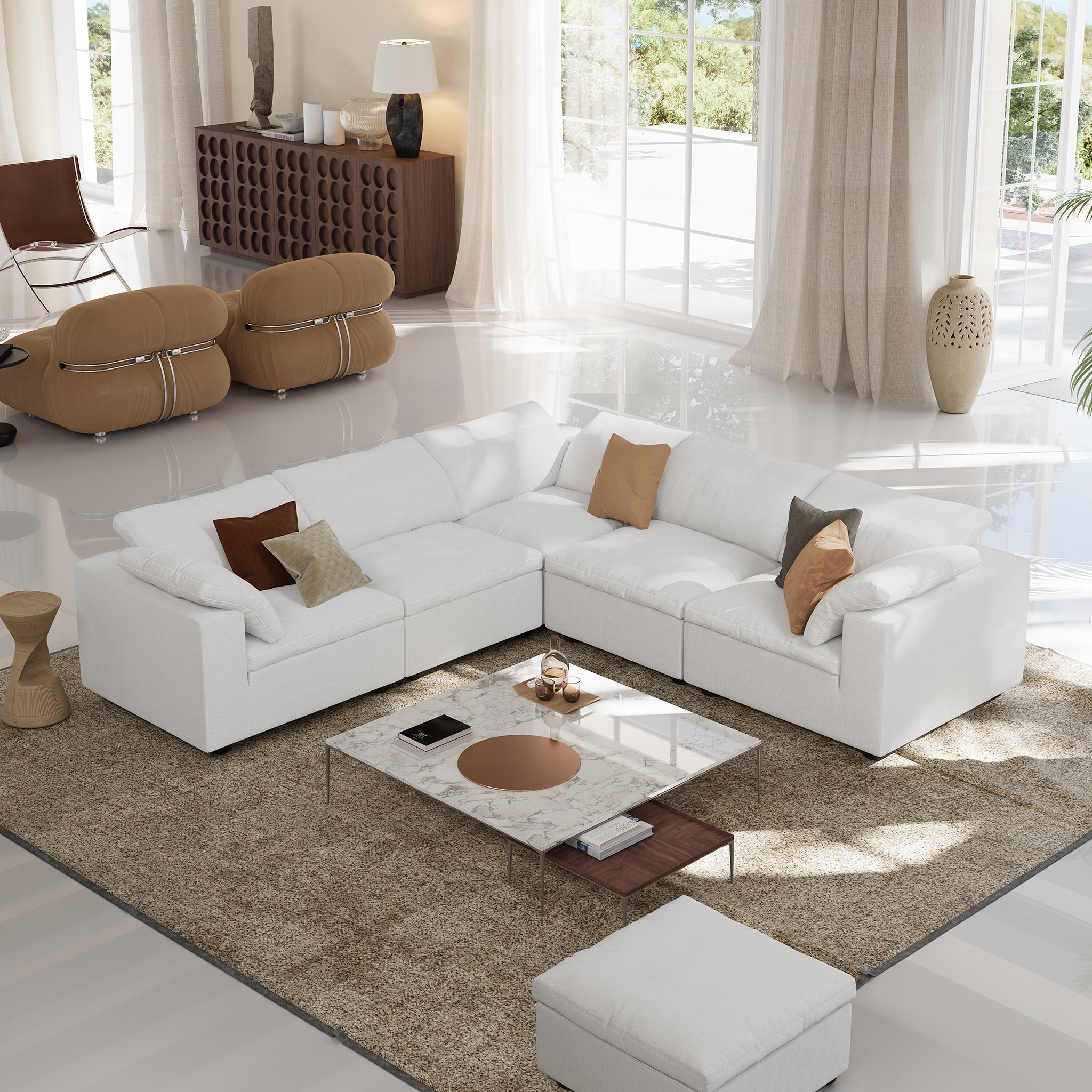 Tender Wabi-Sabi Corner Sectional