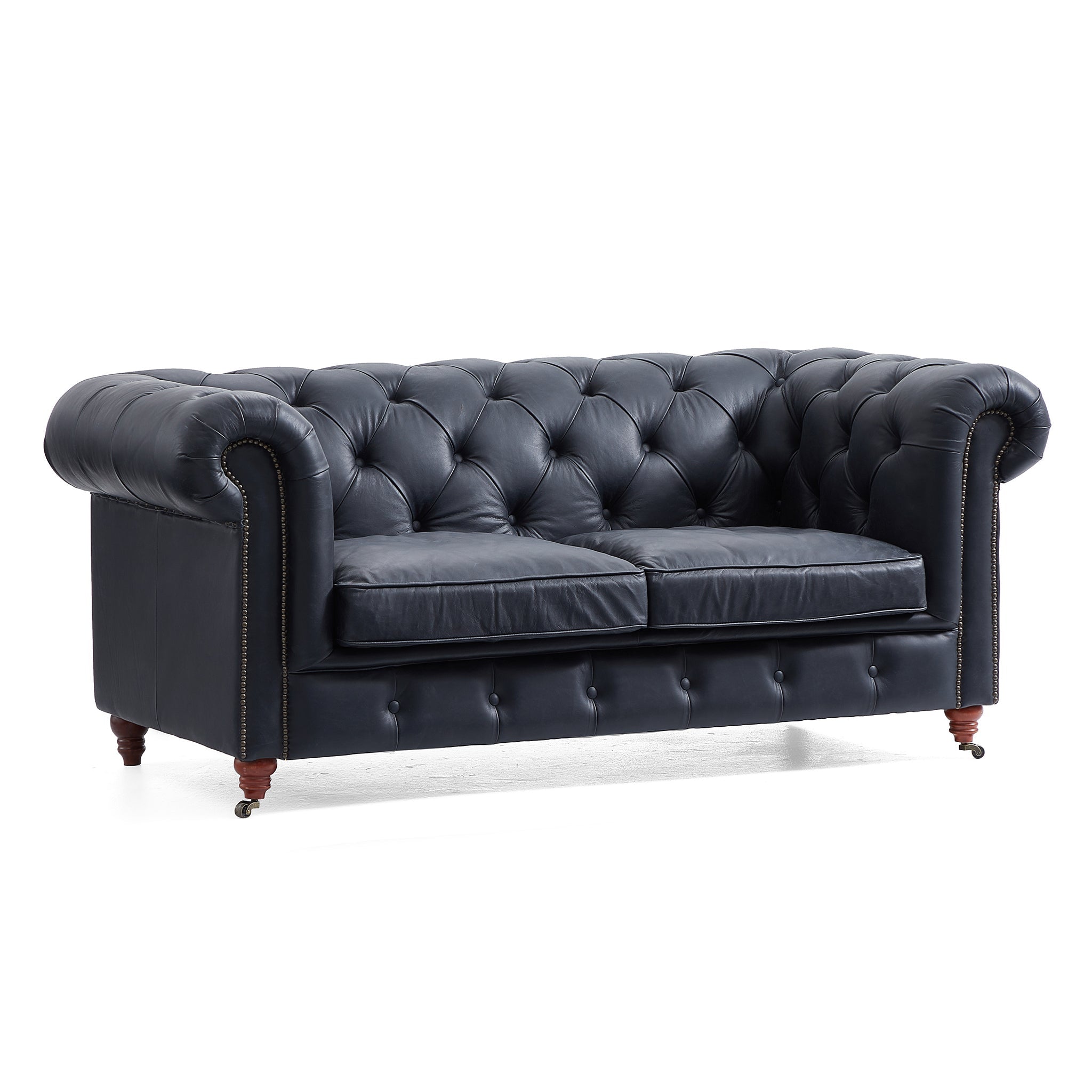 Durango Chesterfield Top Grain Leather Tufted Sofa