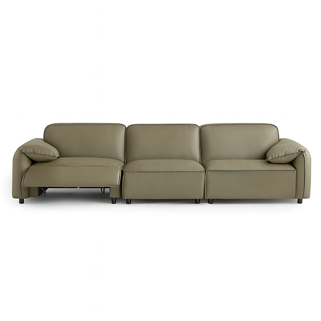 Elara Top Grain Leather Power Recliner Sofa