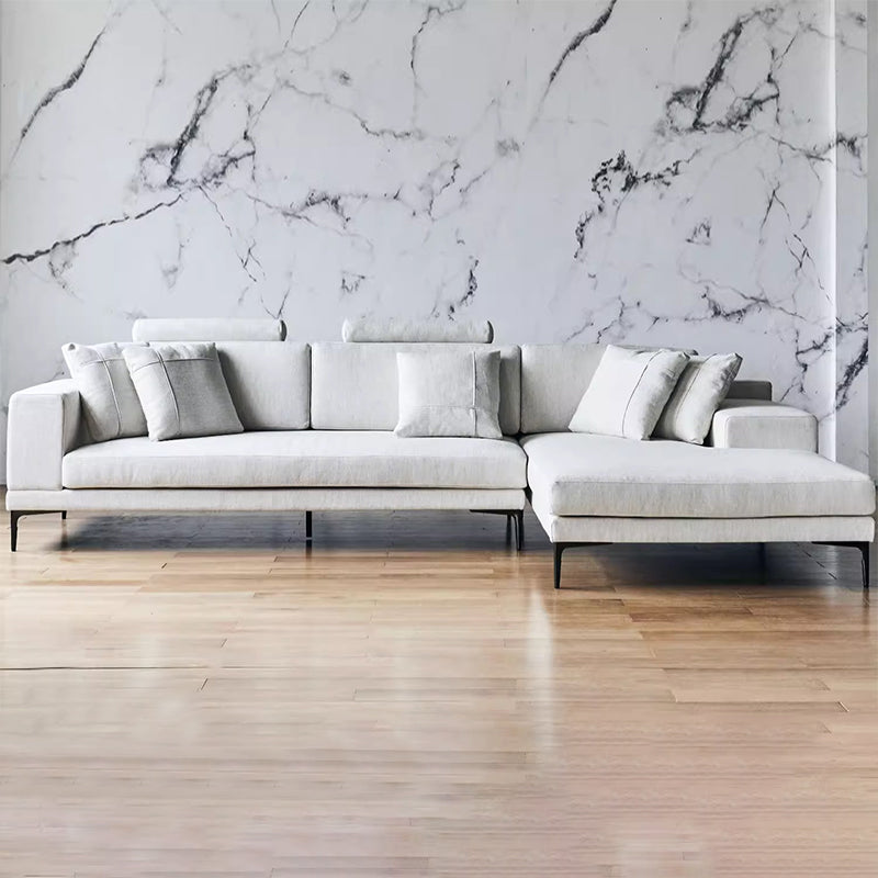 Bel Modern Gray Fabric Sectional