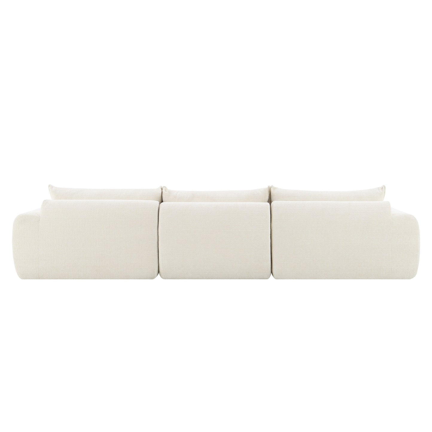 Canapé entièrement compressé de 116 pouces avec mousse haute densité, aucun assemblage requis, conception sans pieds et sans cadre