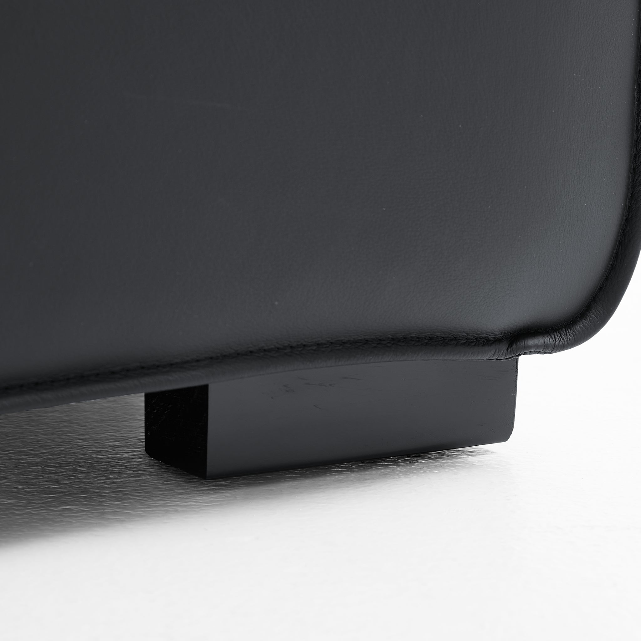 Domus Modular Black Leather Armchair