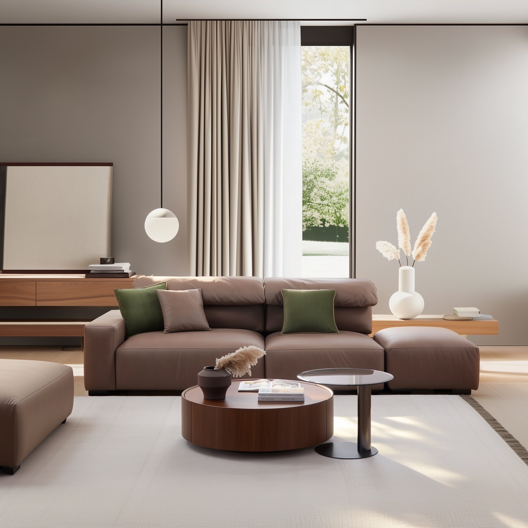 Chestnut Open End Sectional