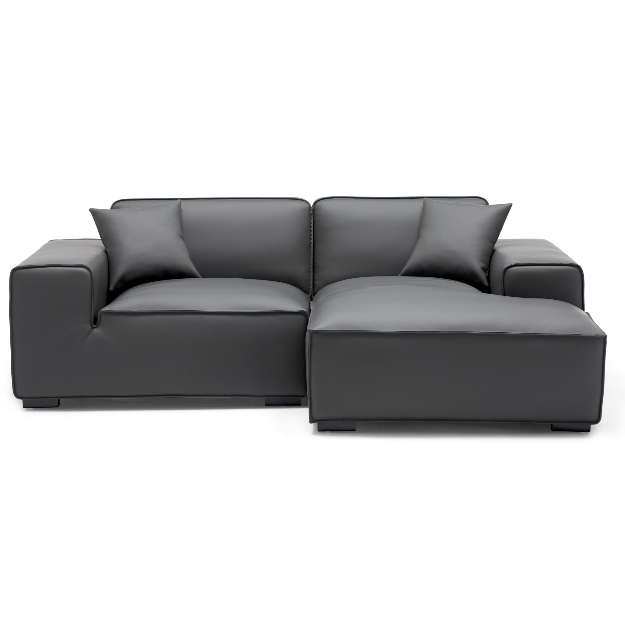 Domus Modular Brown Leather Sectional