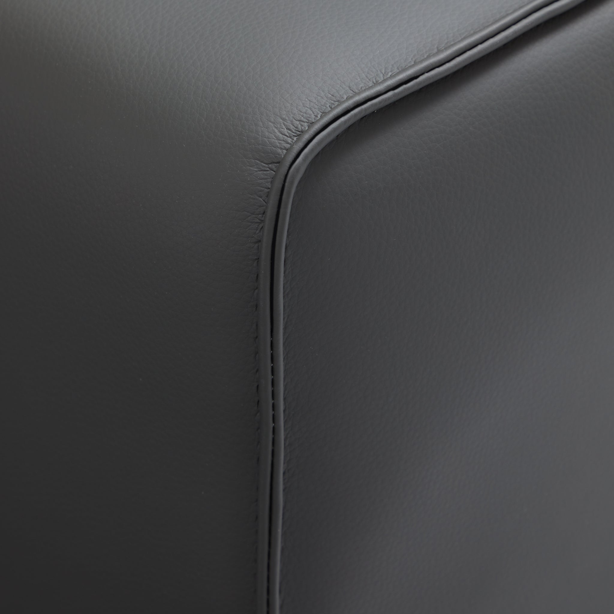 Domus Modular Dark Gray Leather Sofa