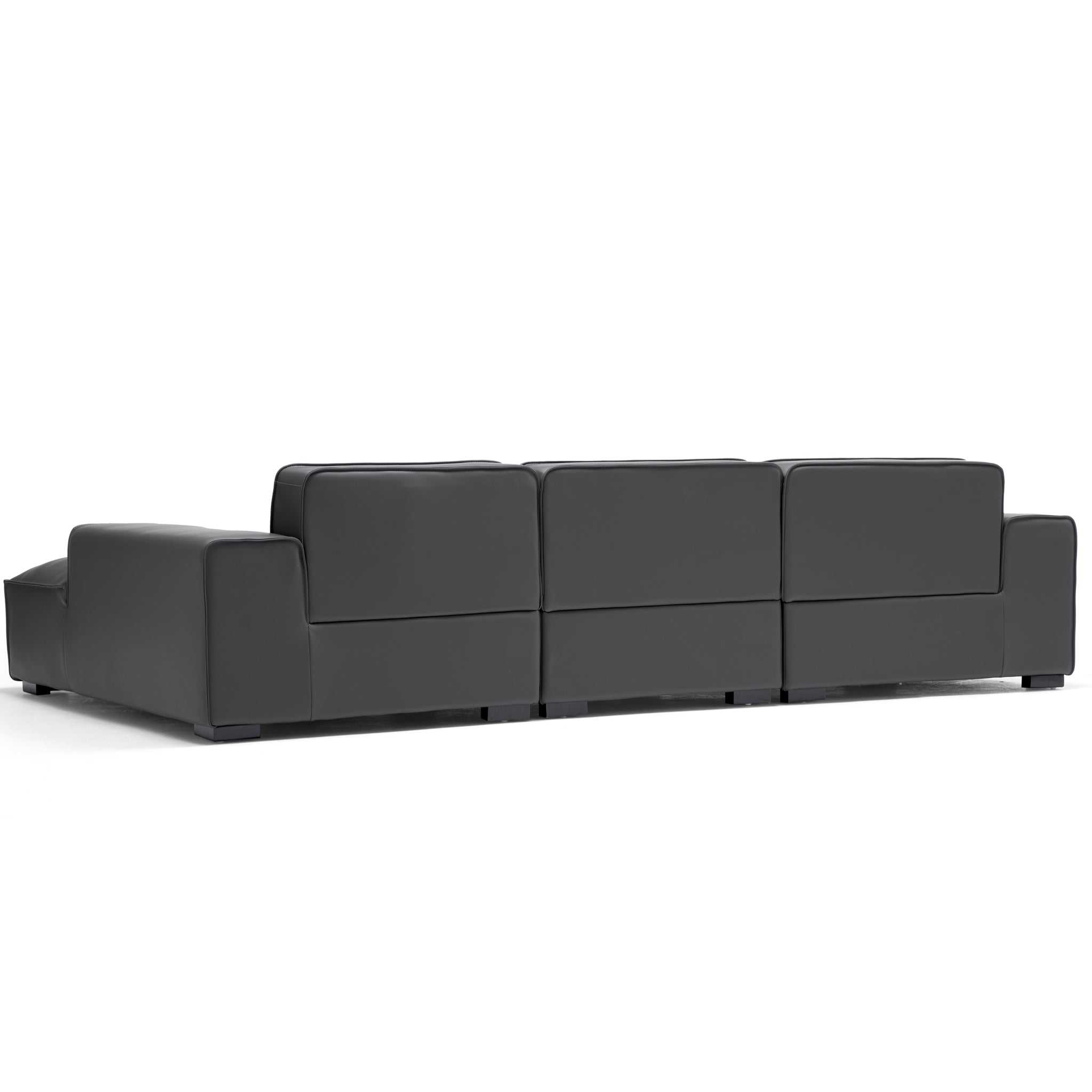 Domus Modular Brown Leather Sectional