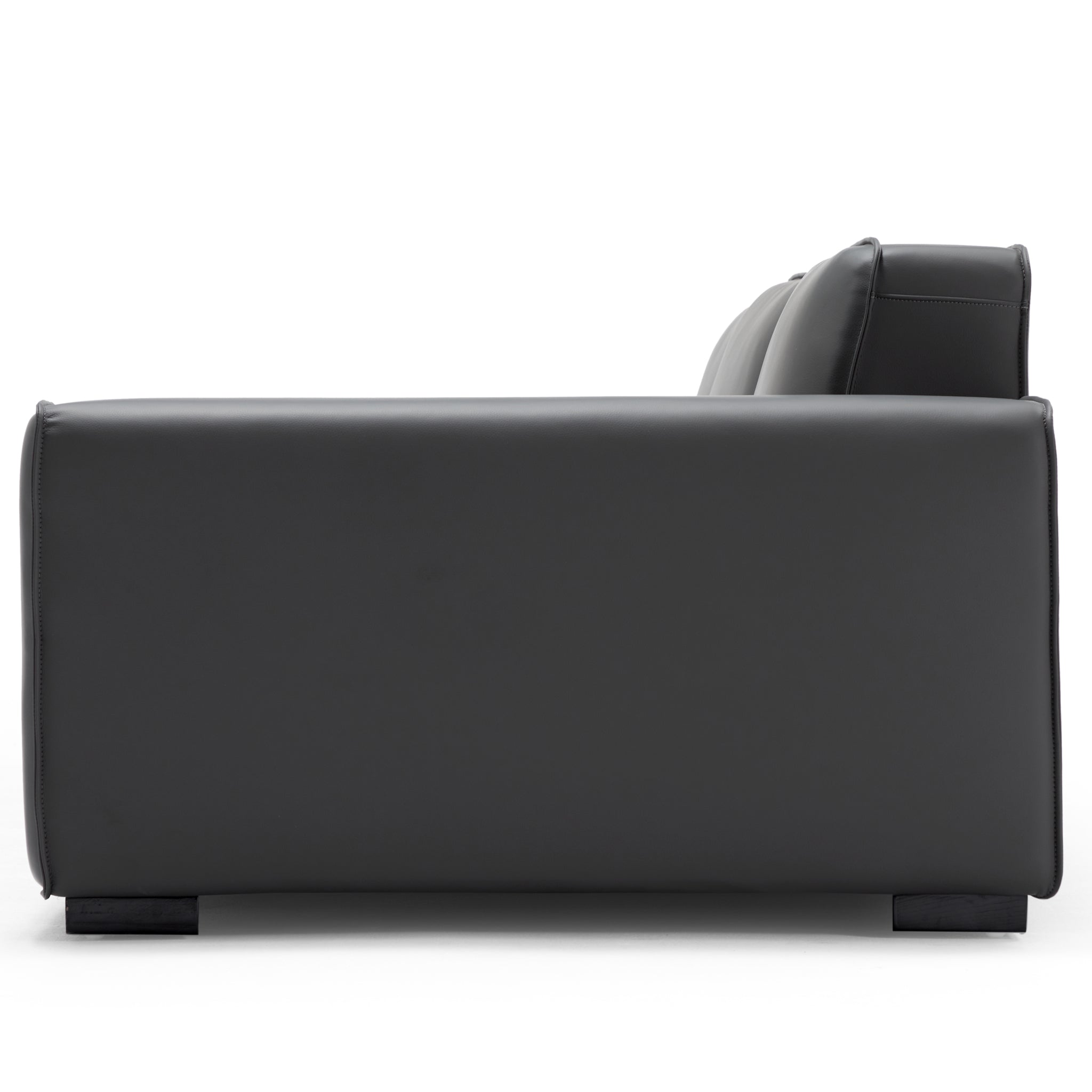 Domus Modular Dark Gray Leather Sofa