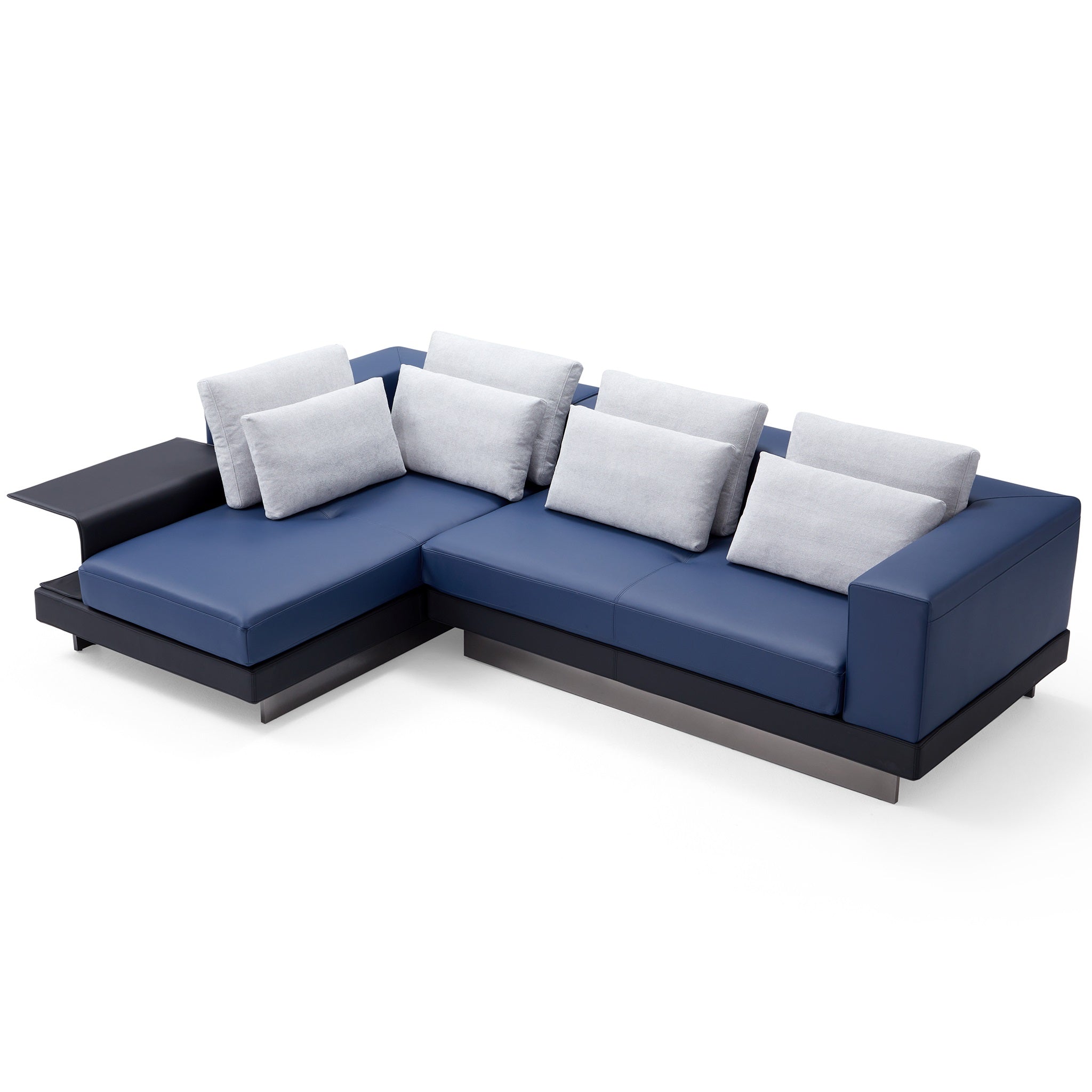 Connery Minimalist Blue Sectional