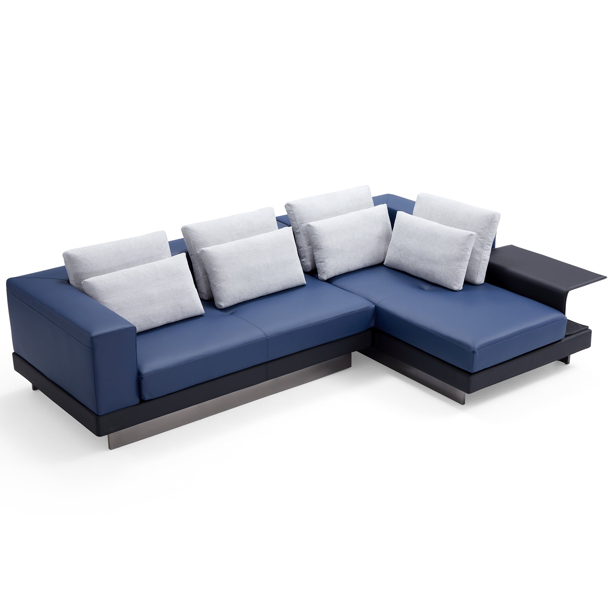 Connery Minimalist Blue Sectional