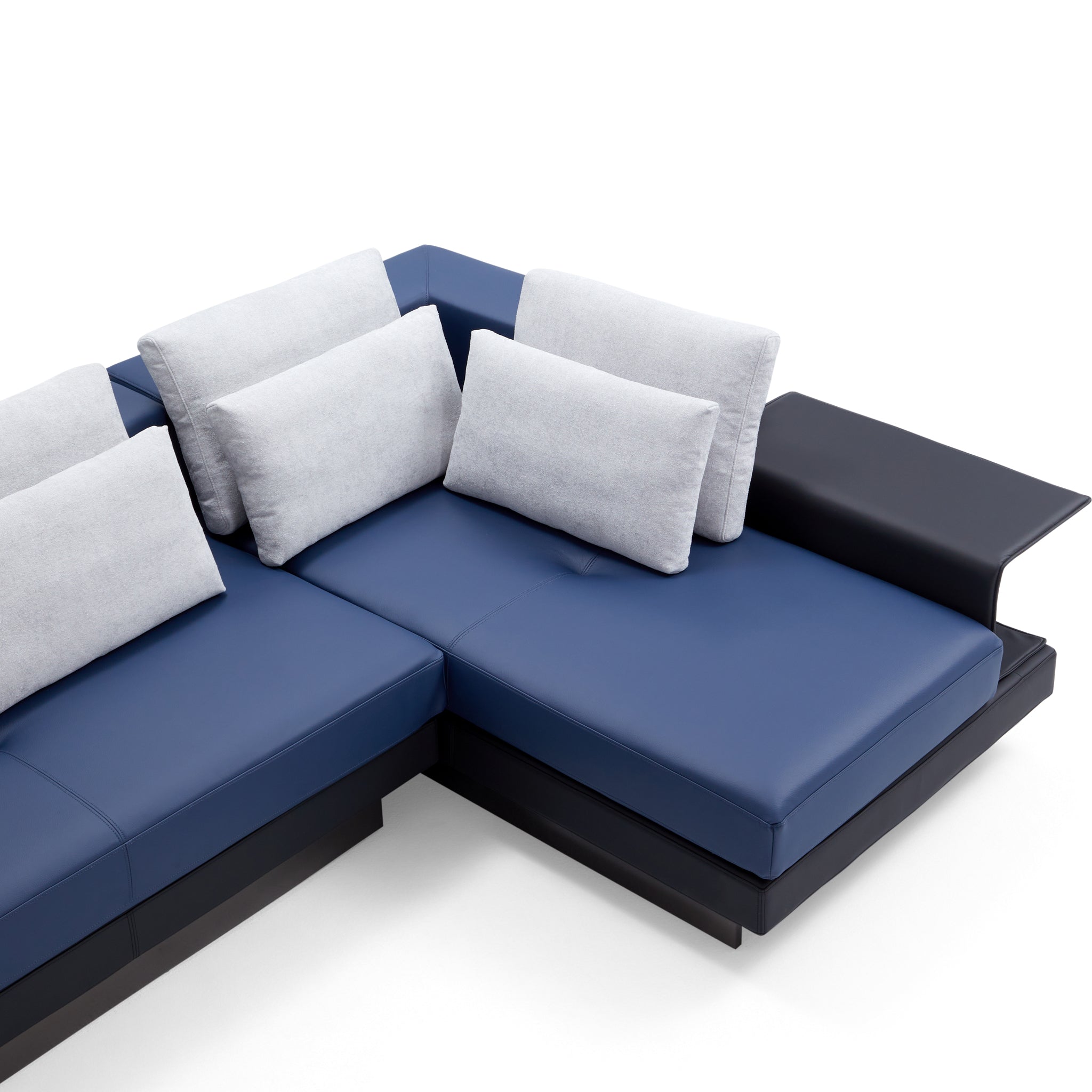 Connery Minimalist Blue Sectional
