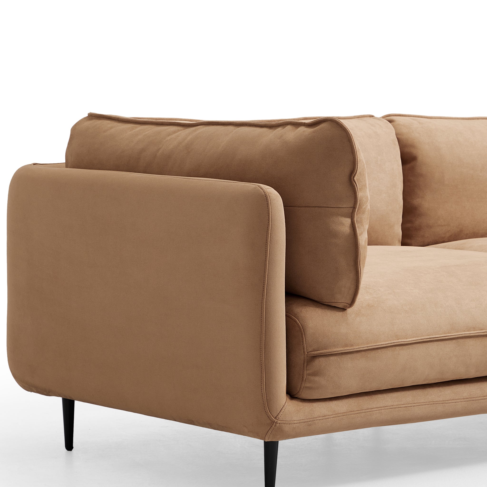 Vanilla Camel Fabric Sofa