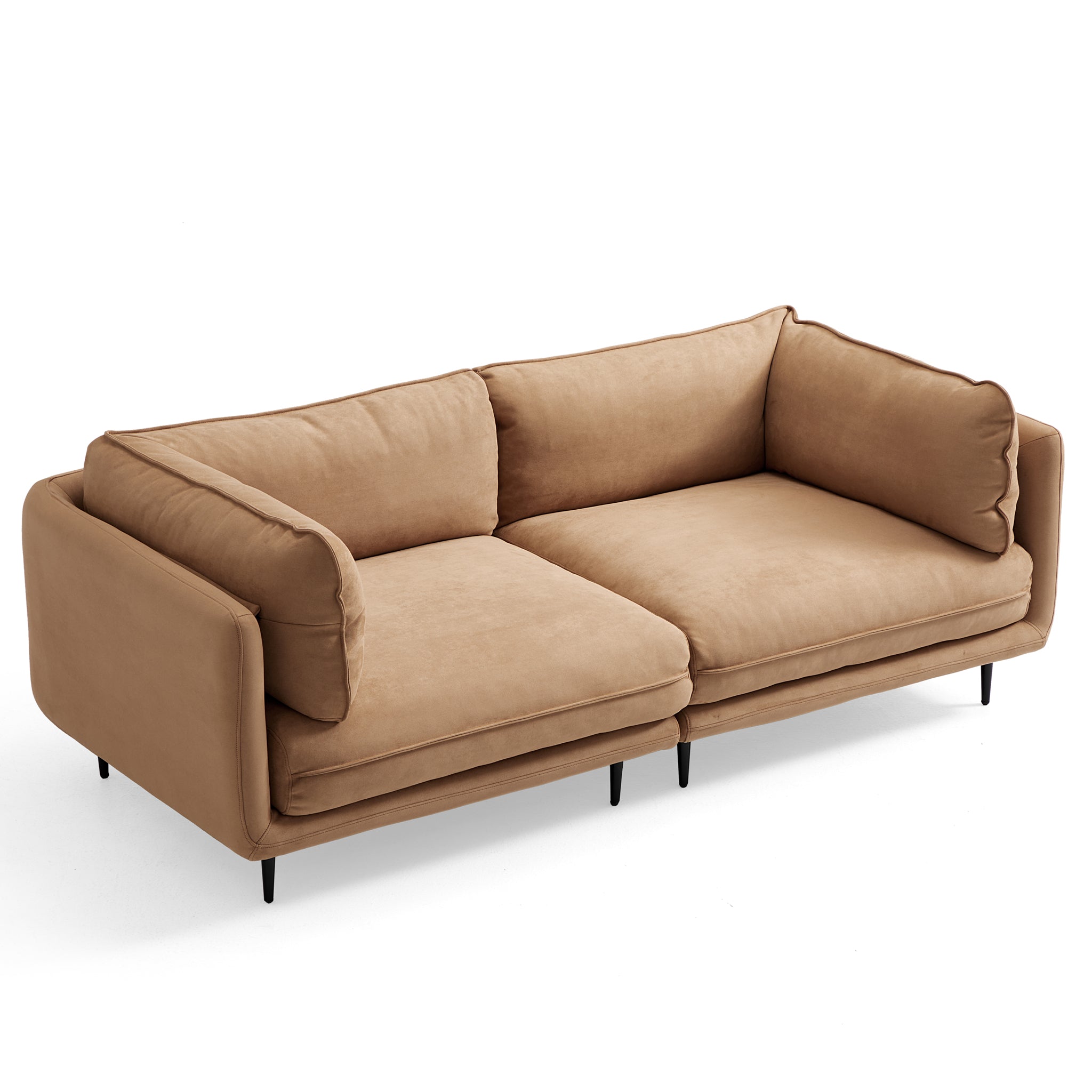 Vanilla Camel Fabric Sofa