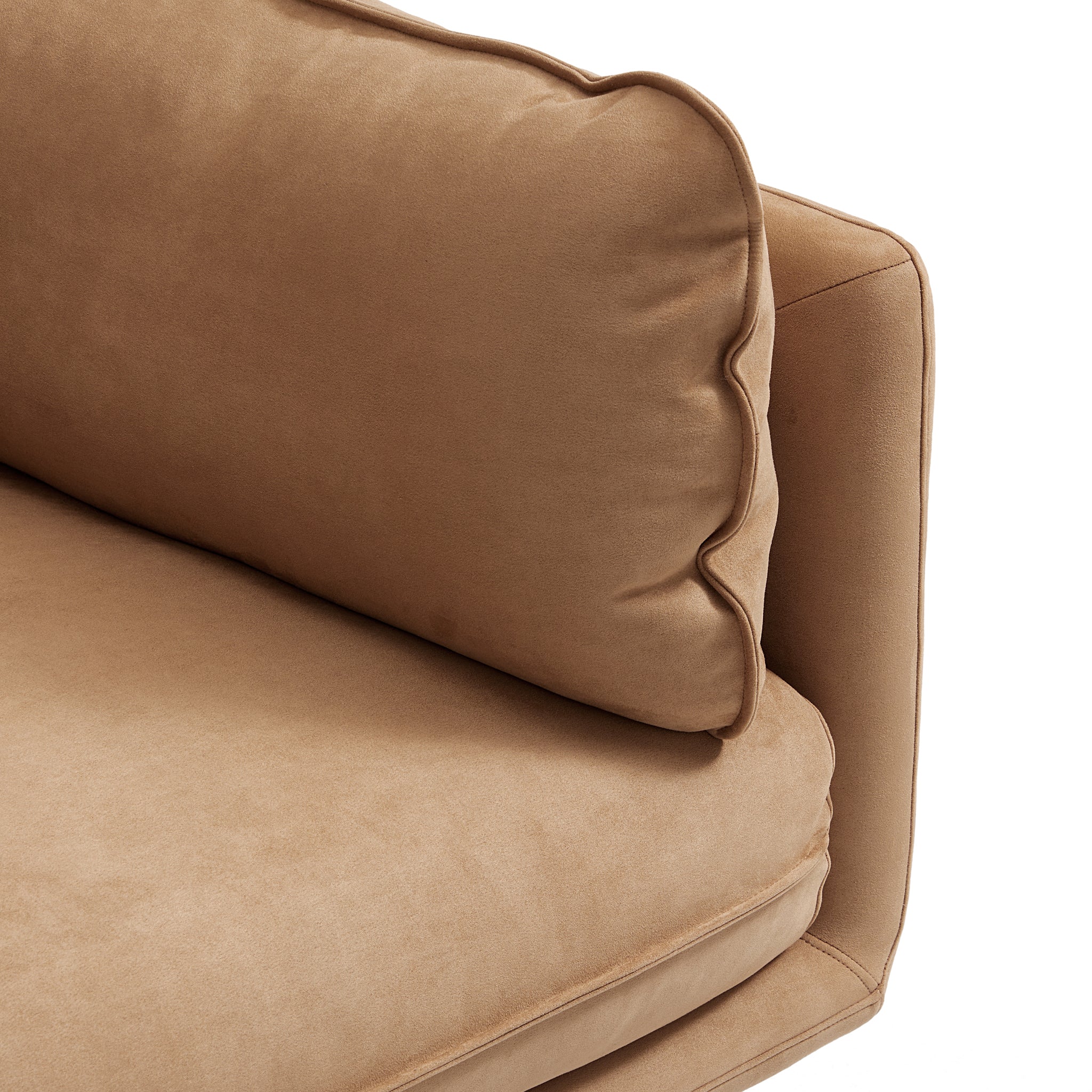 Vanilla Camel Fabric Sofa