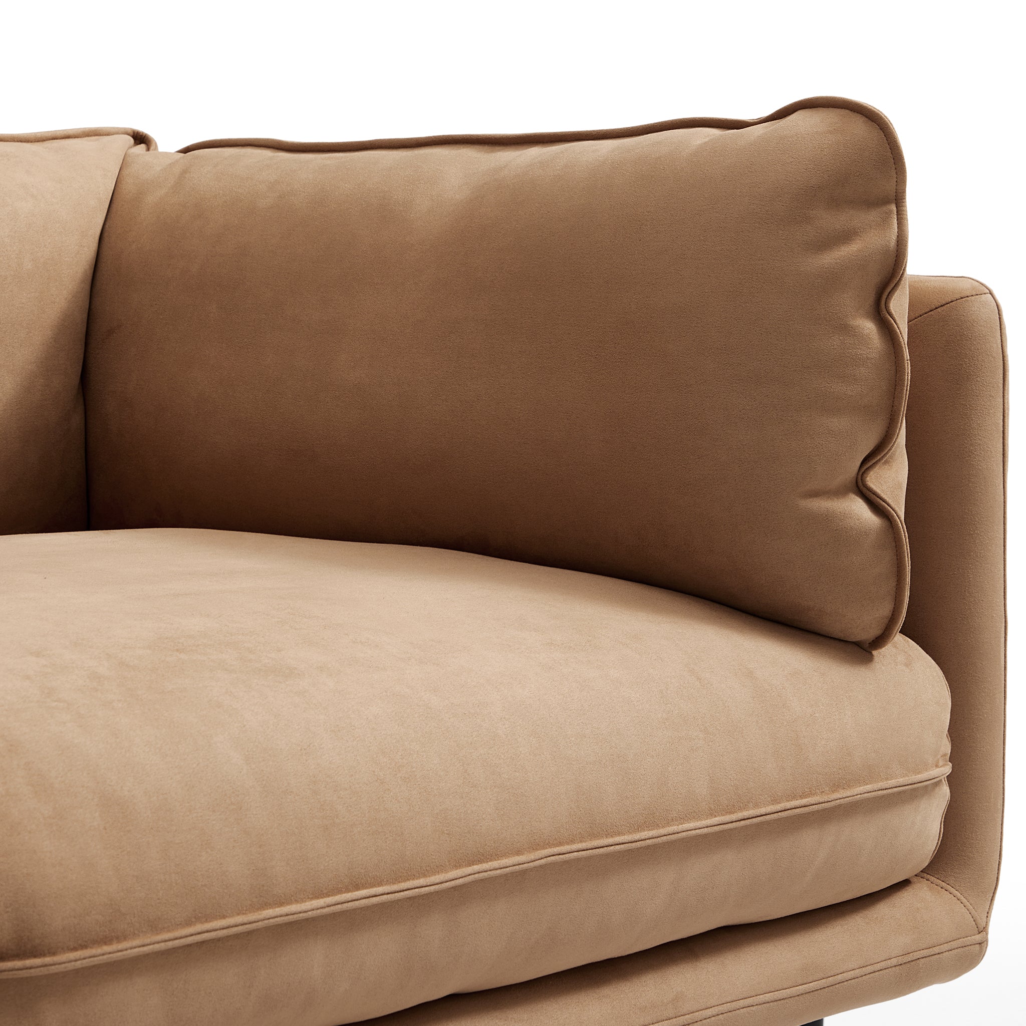 Vanilla Camel Fabric Sofa