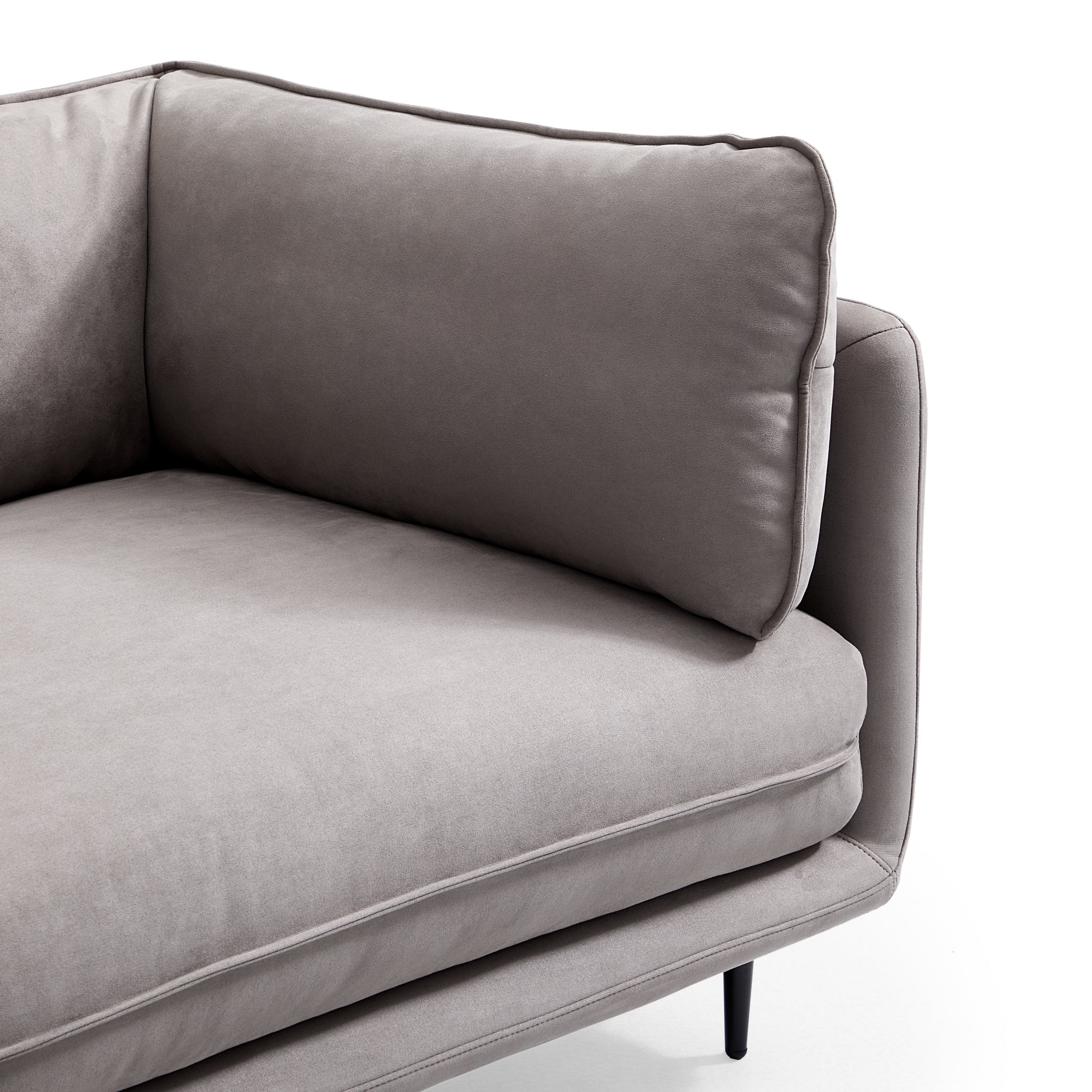 Vanilla Gray Fabric Sofa
