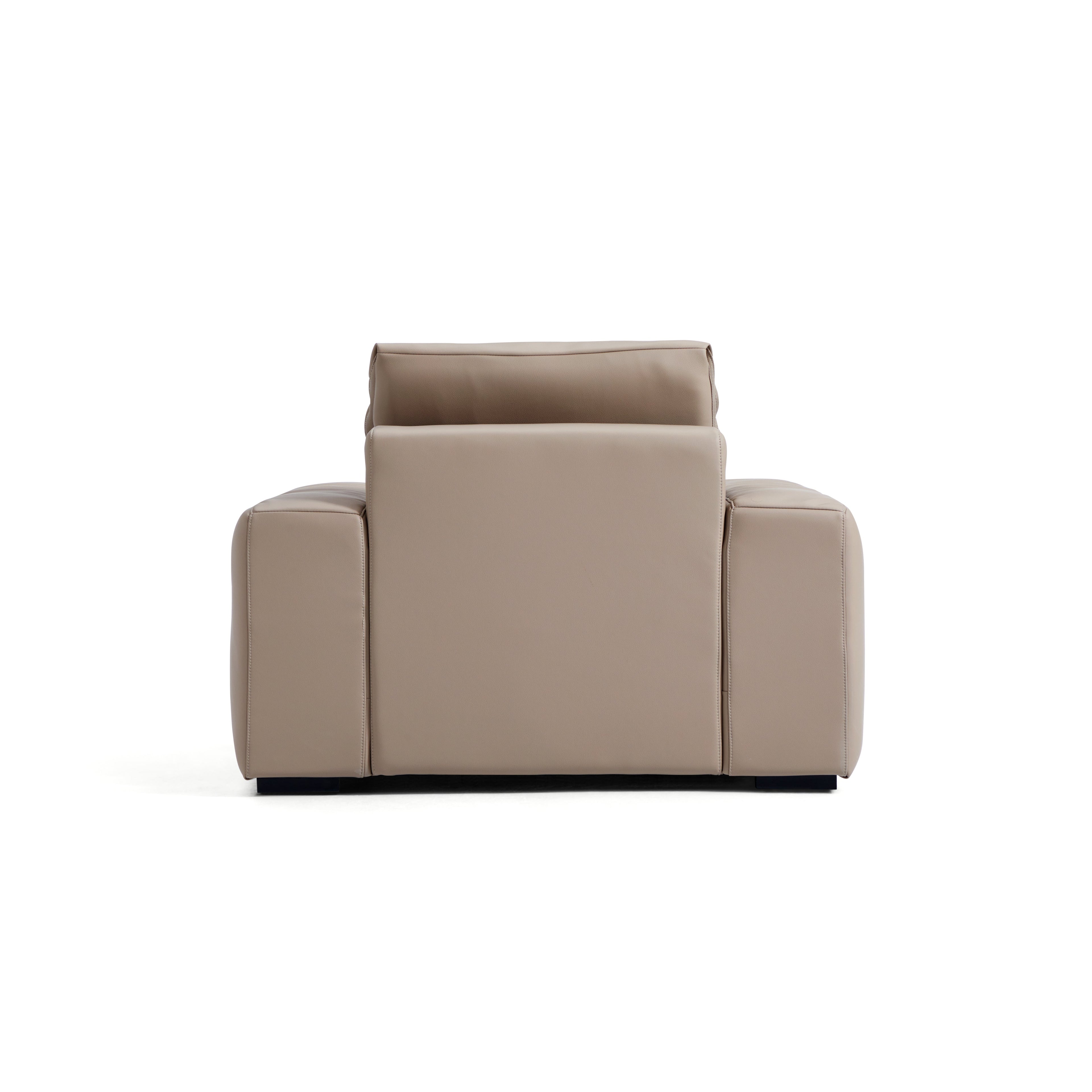 Chestnut Khaki Leather Armchair