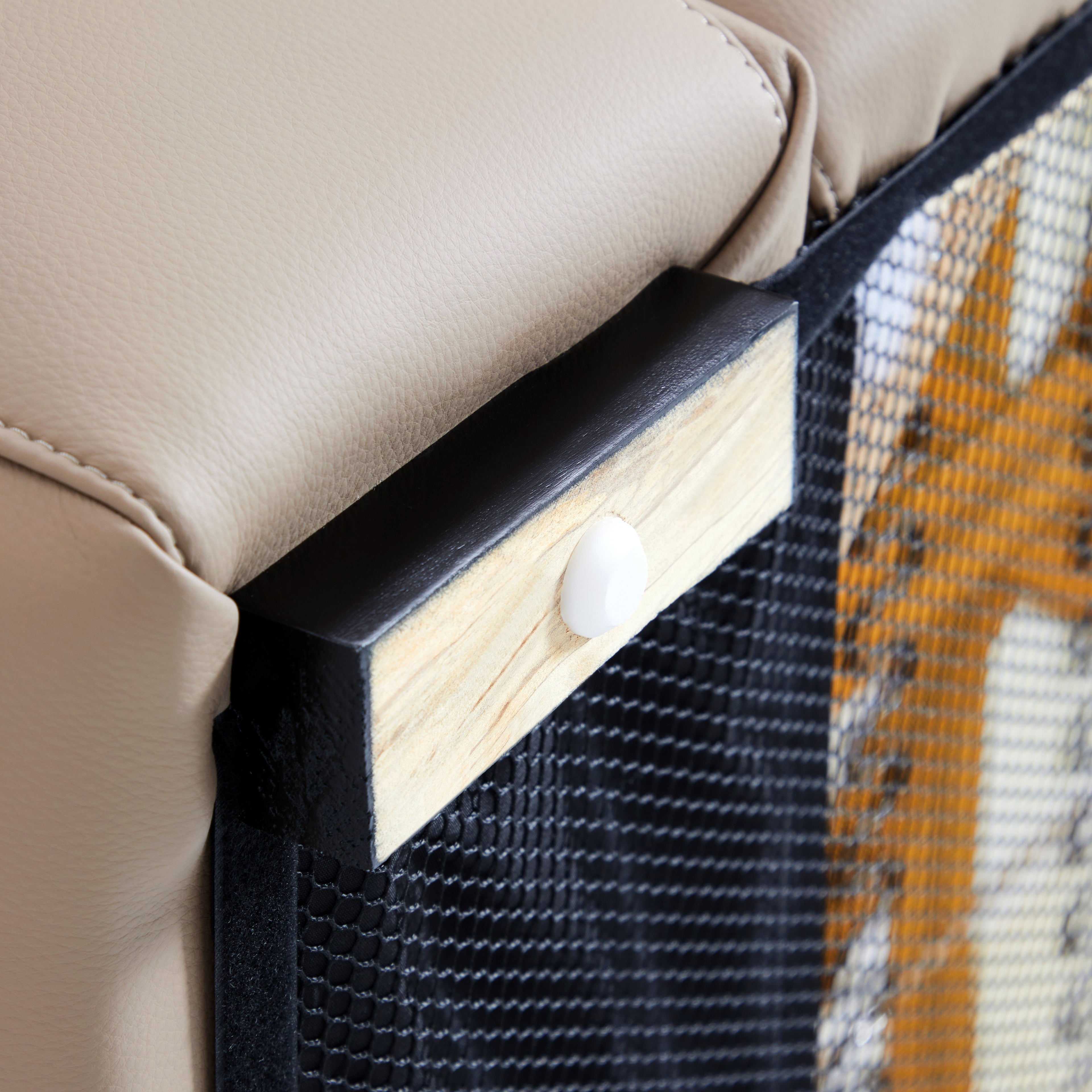 Chestnut Khaki Leather Armchair