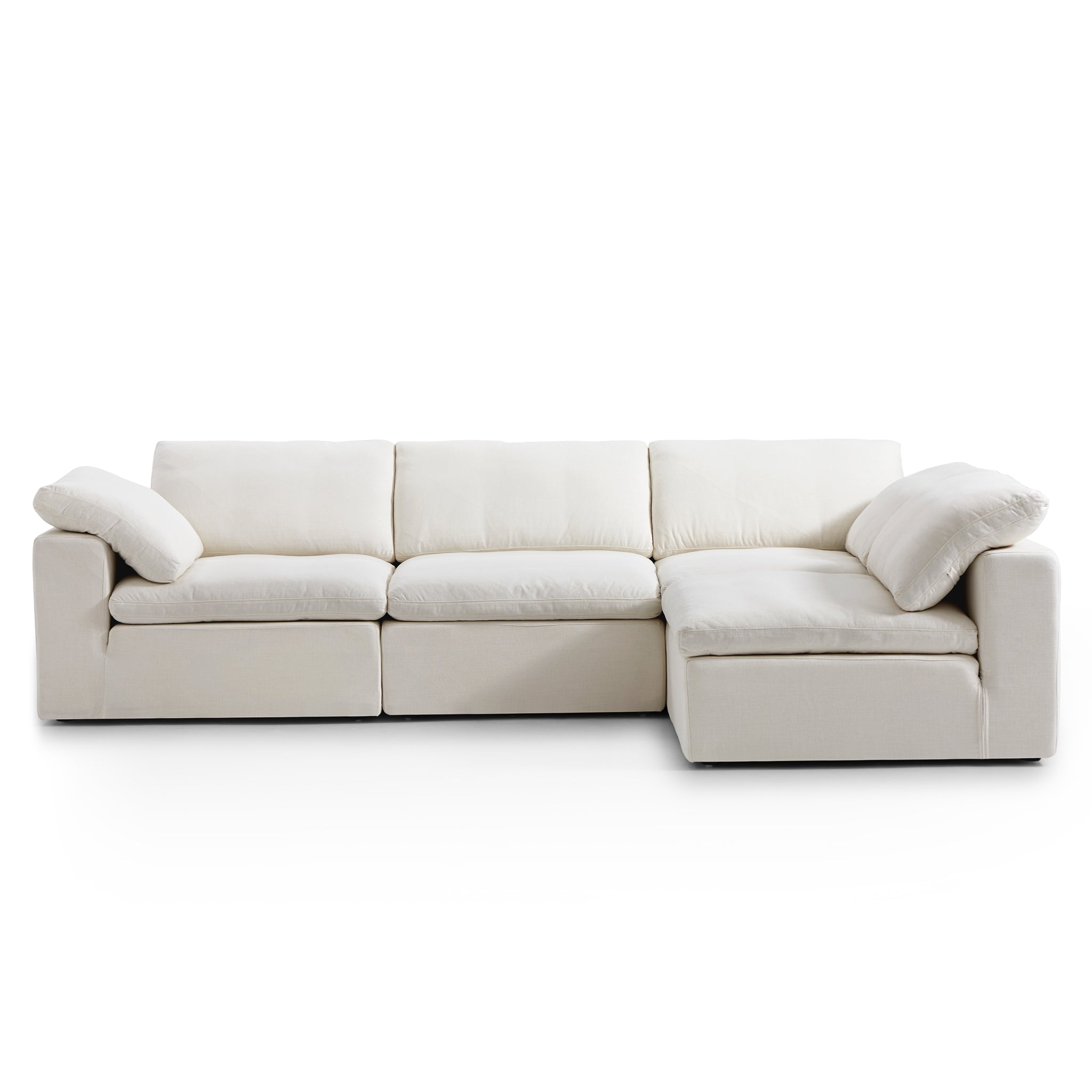 Tender Wabi-Sabi Gray L-Shaped Sectional