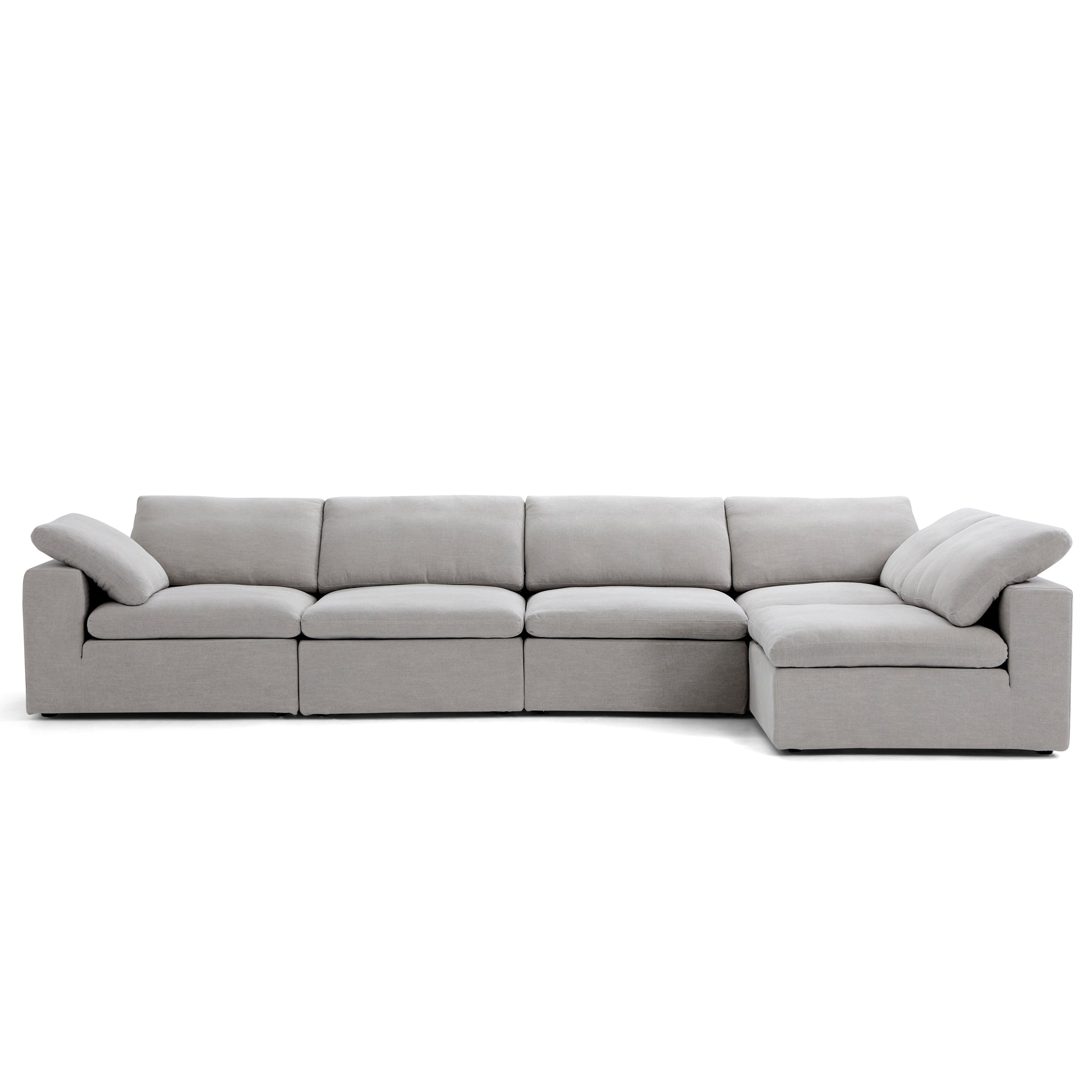 Tender Wabi-Sabi Beige L-Shaped Sectional