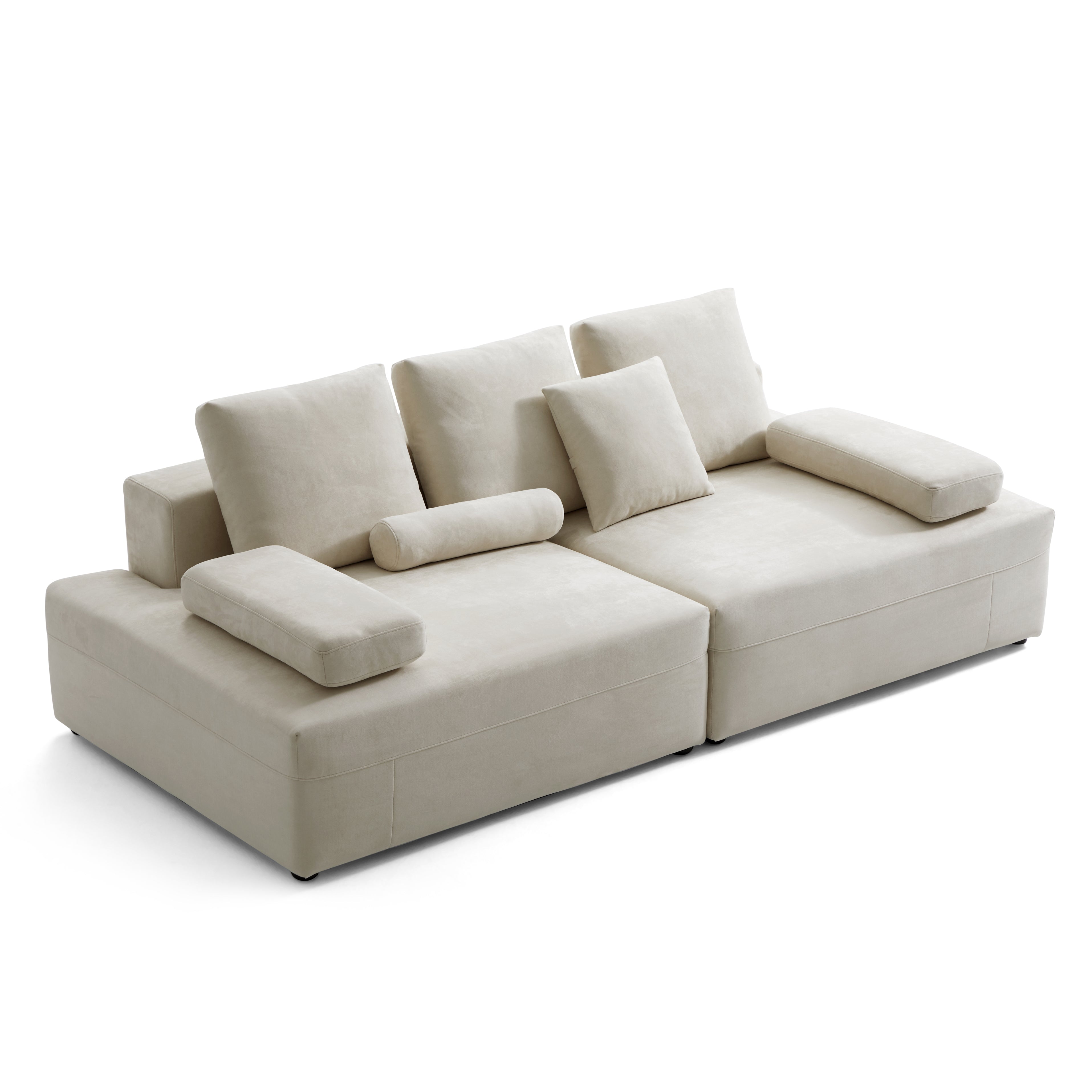 Composition Wabi-Sabi Beige Sofa