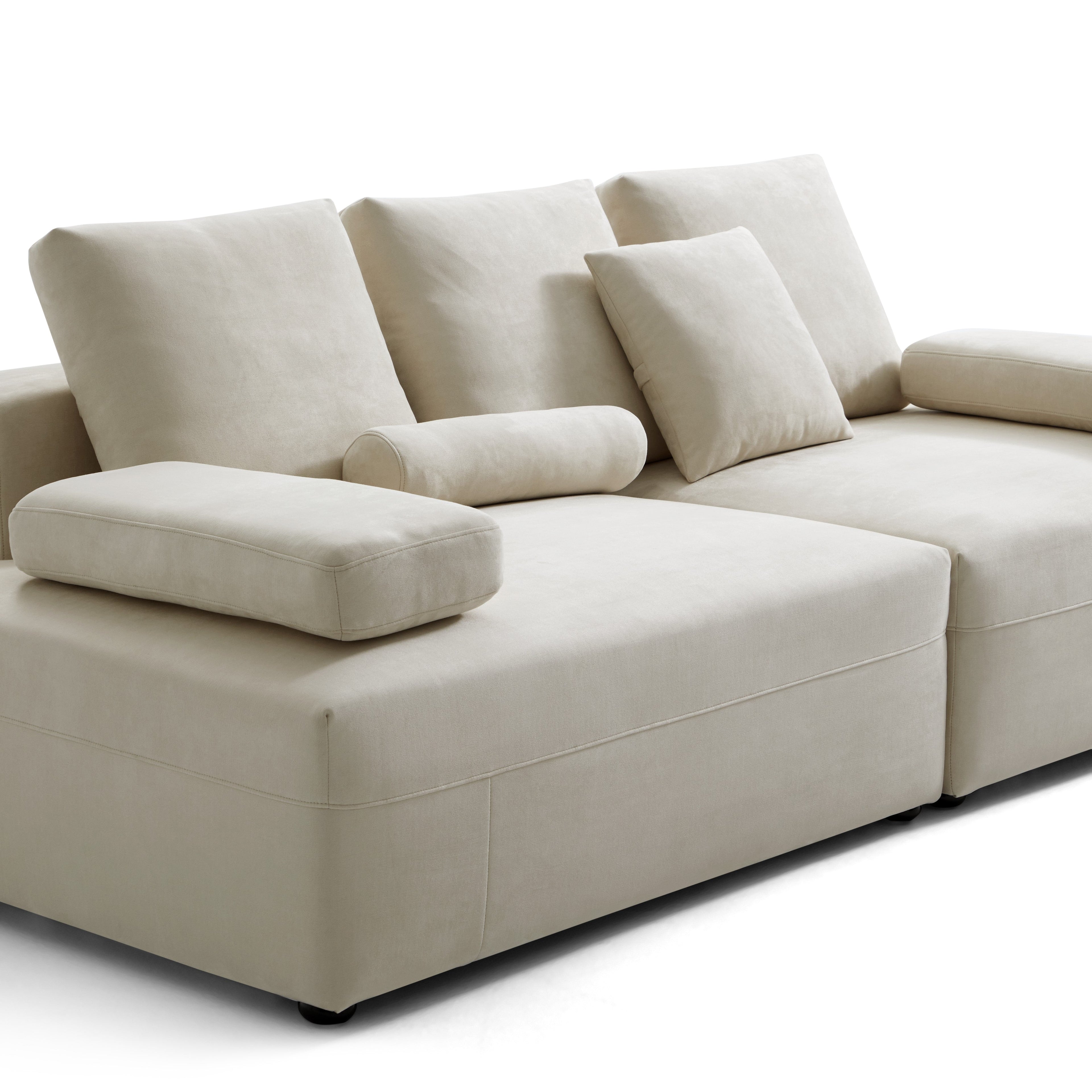 Composition Wabi-Sabi Beige Sofa