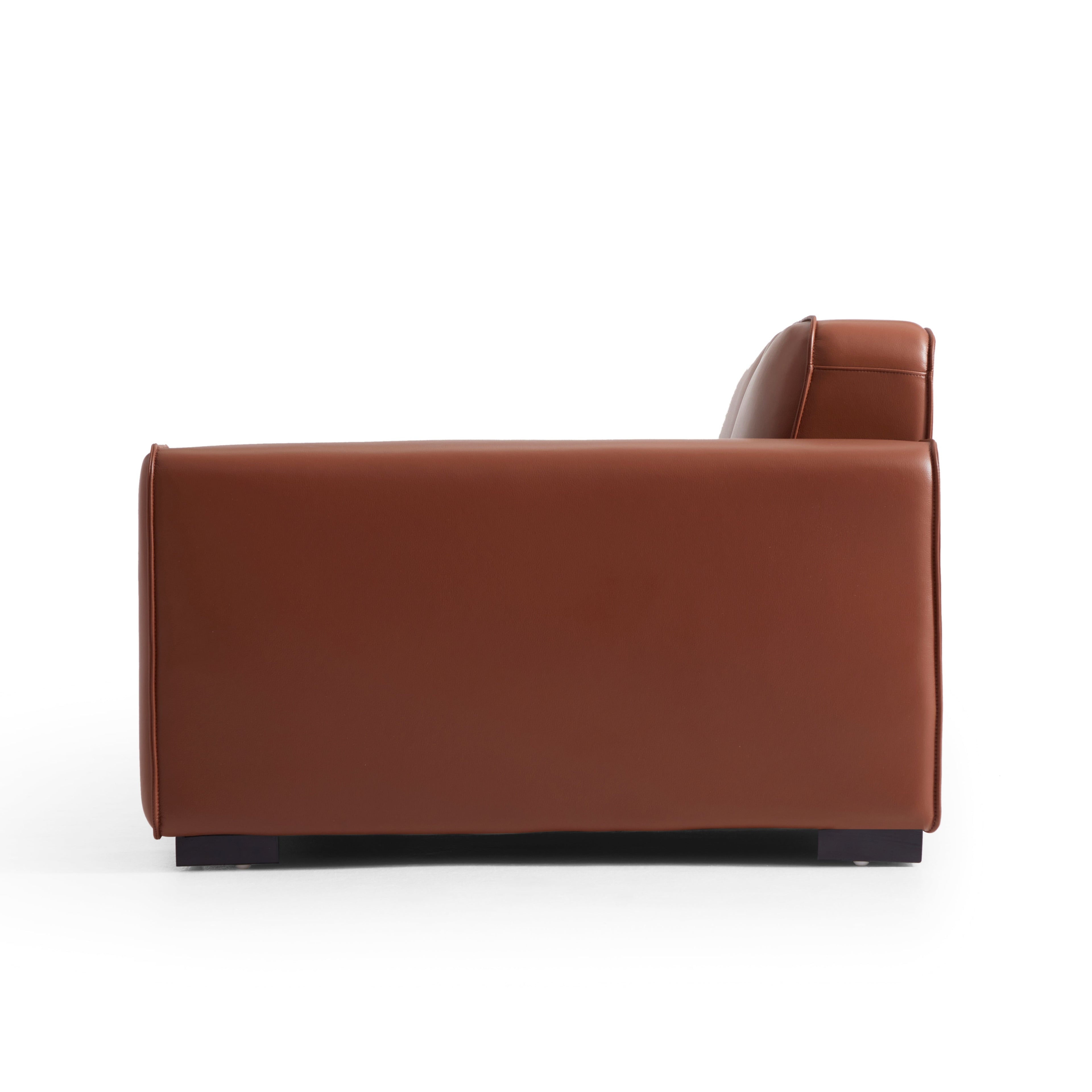 Domus Modular Brown Leather Sofa