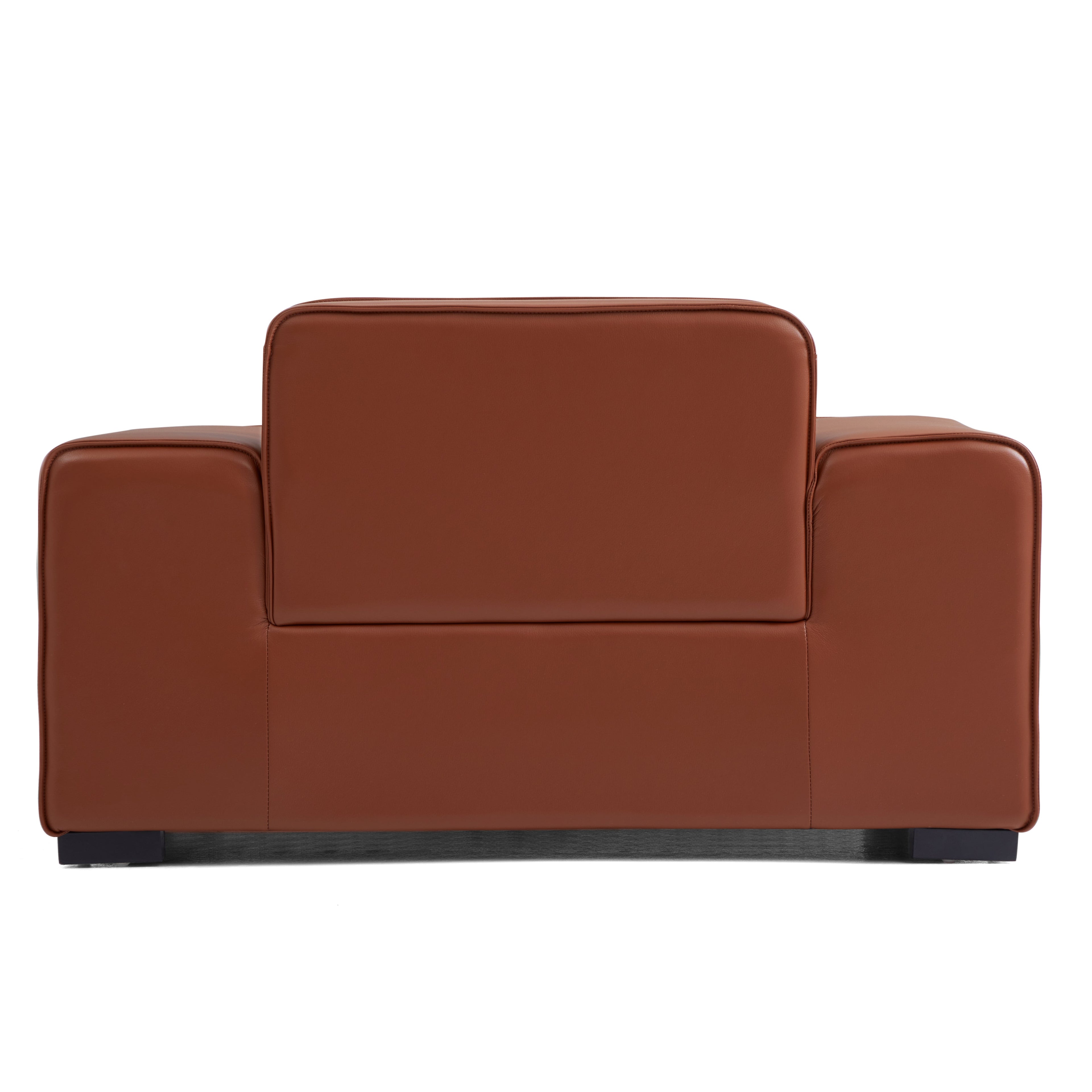 Domus Modular Black Leather Armchair