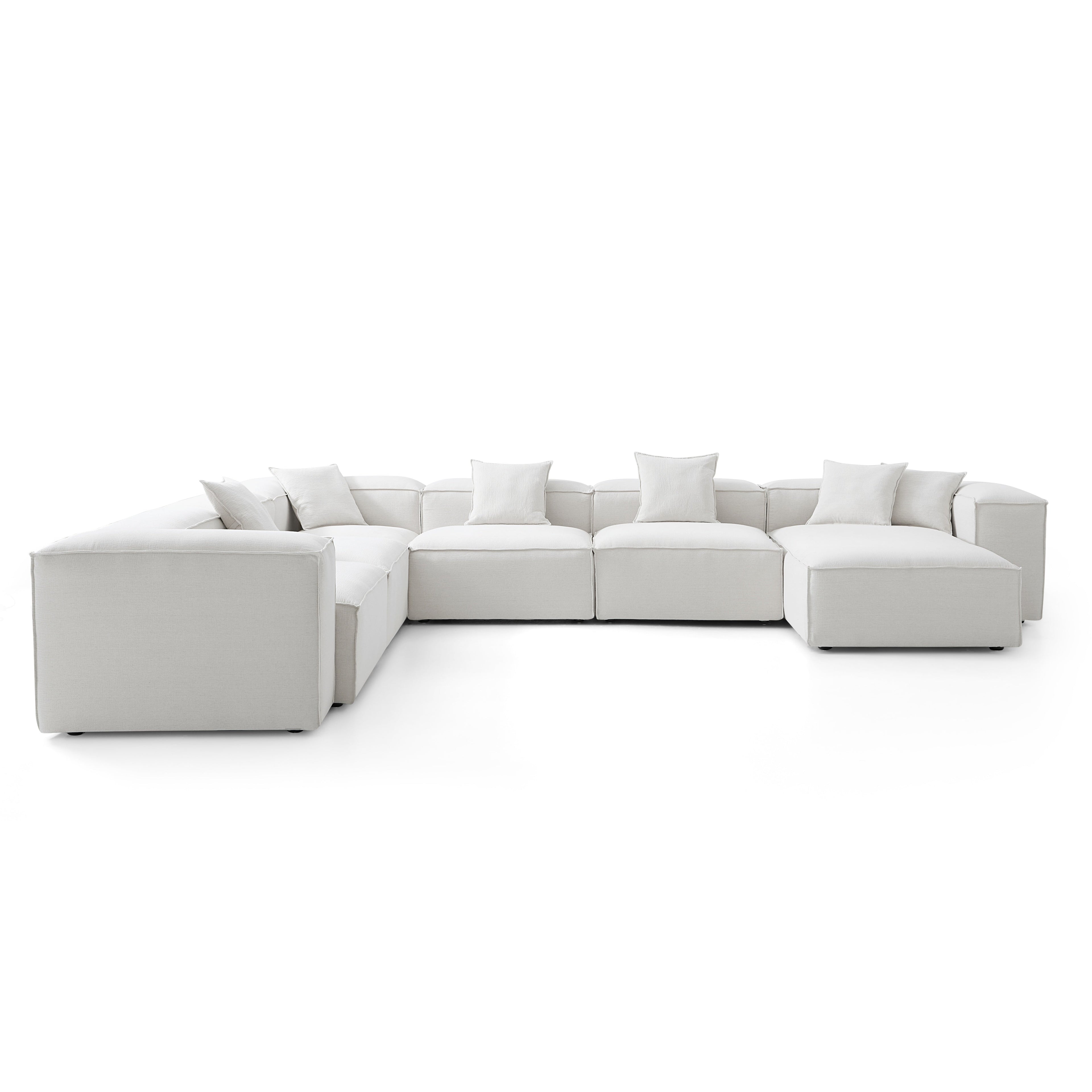 Freedom Modular Khaki U-Shaped Sectional Sofa