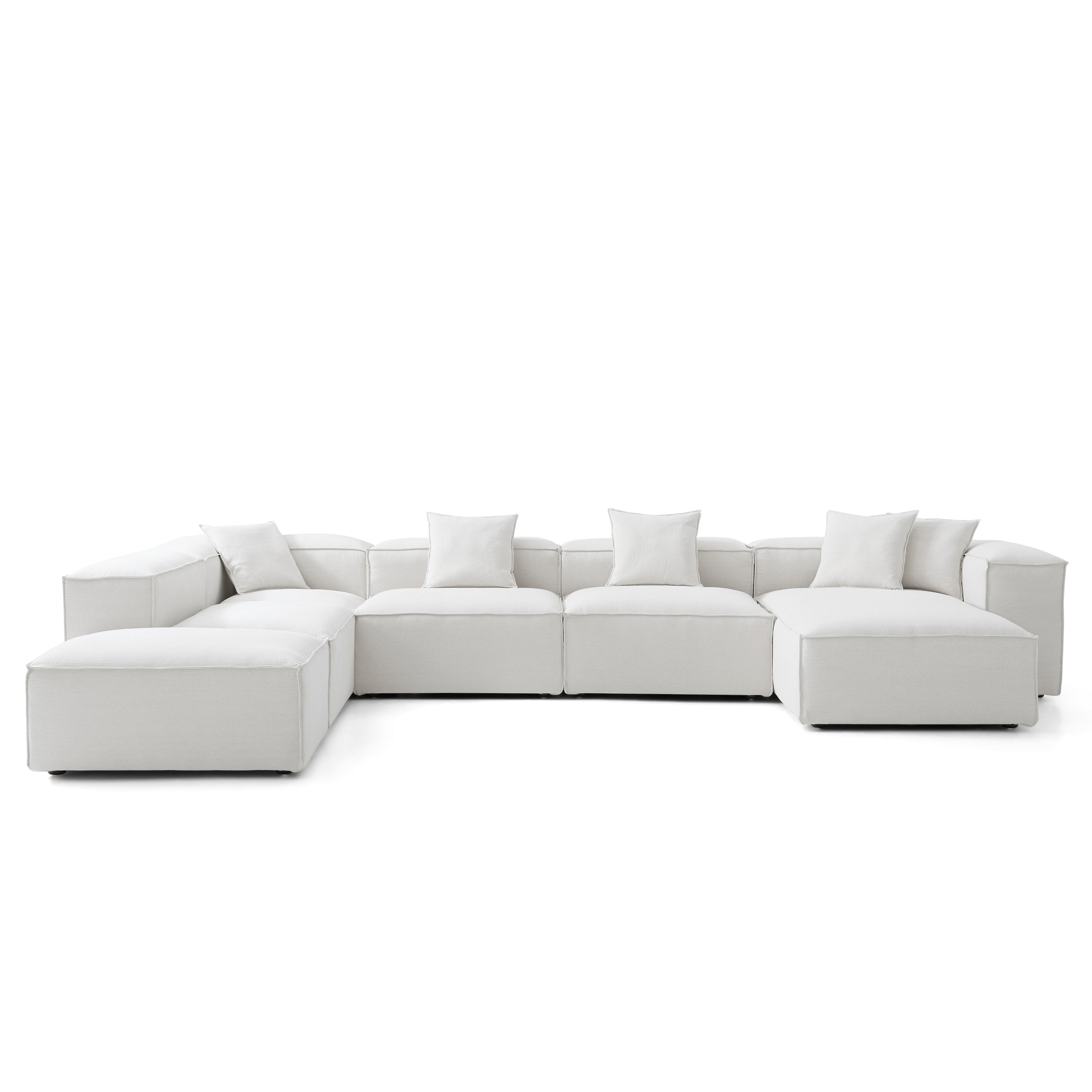Freedom Modular Khaki Open-End Sectional Sofa