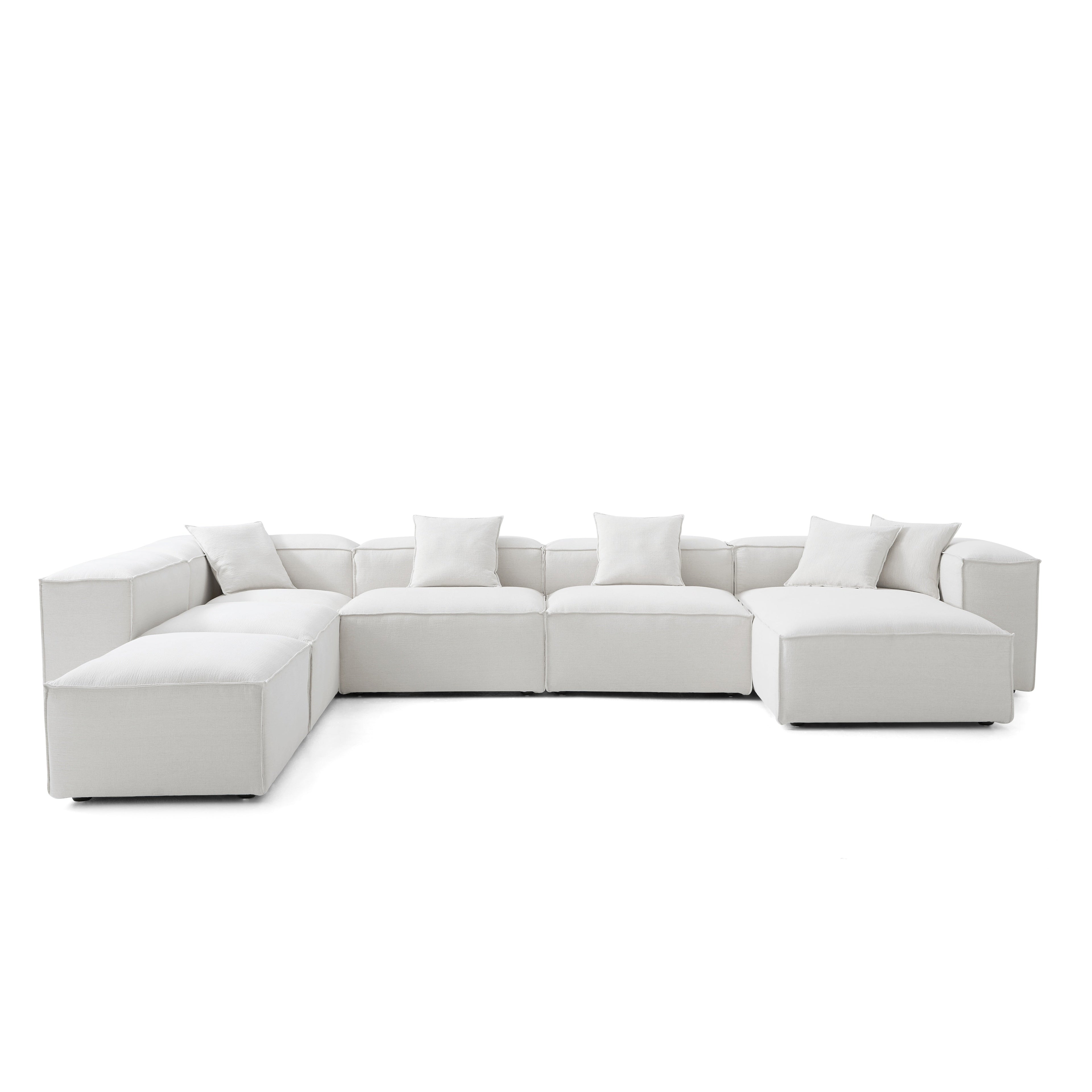 Freedom Modular Khaki Open-End Sectional Sofa
