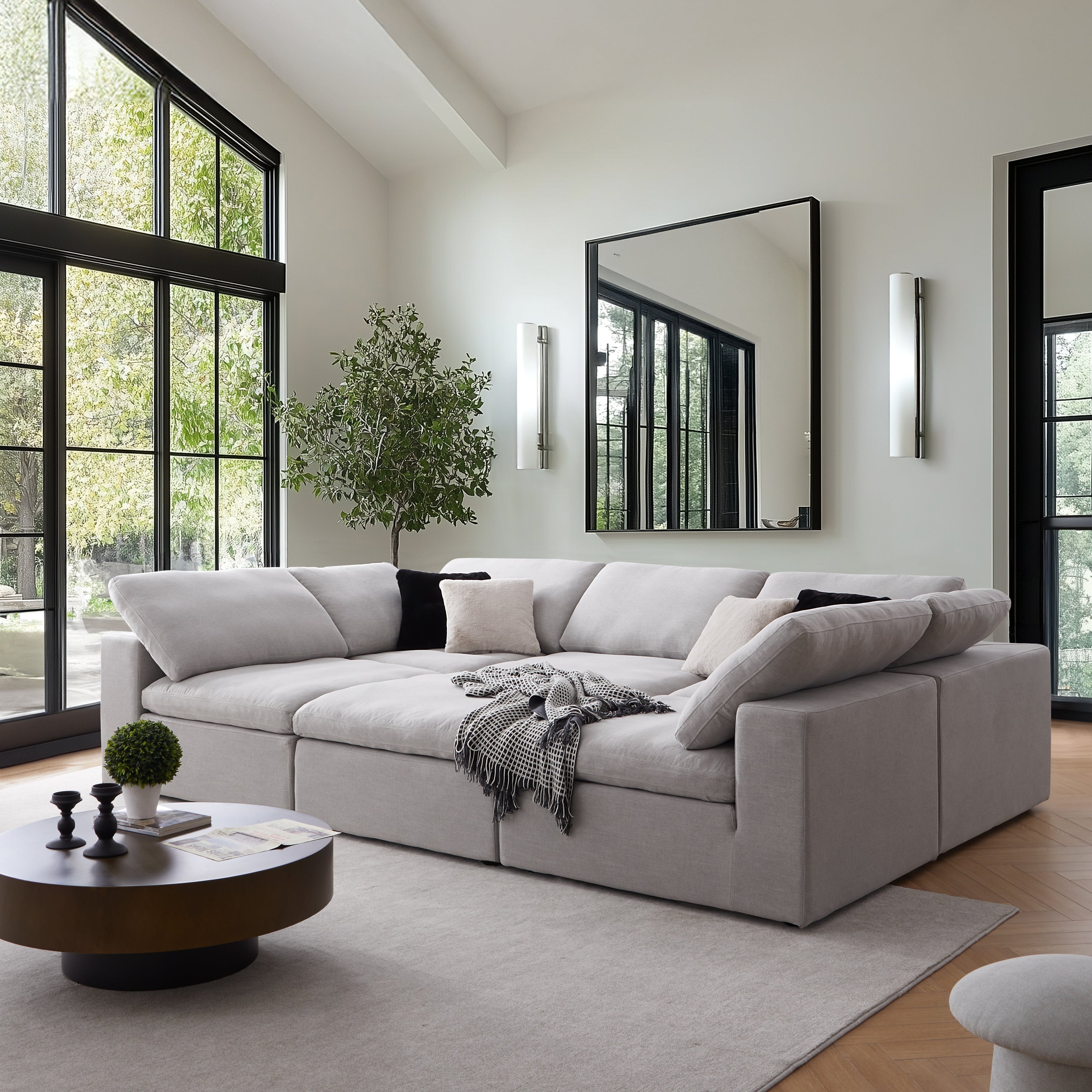 Tender Wabi-Sabi Gray Sofa Bed
