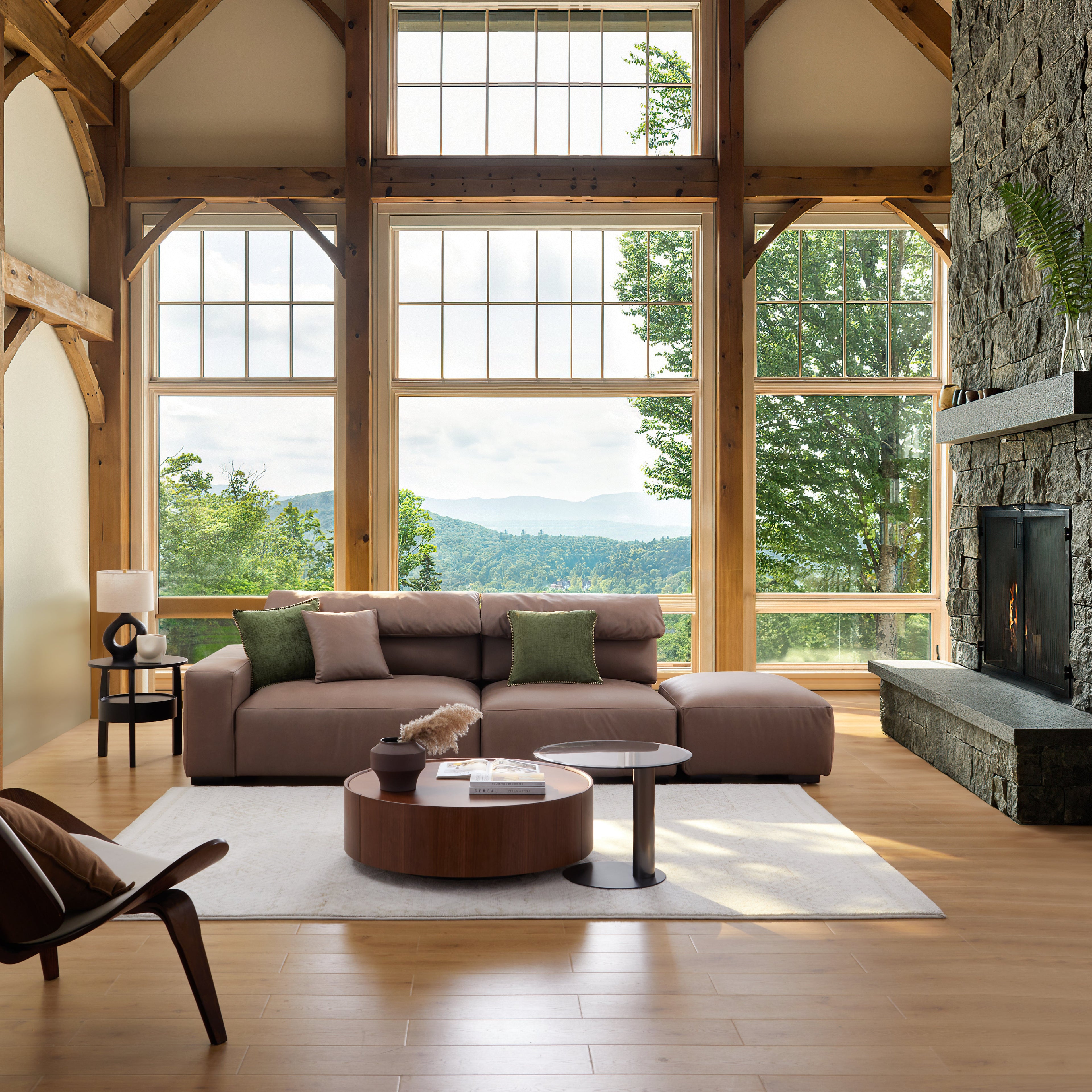 Chestnut Open End Sectional