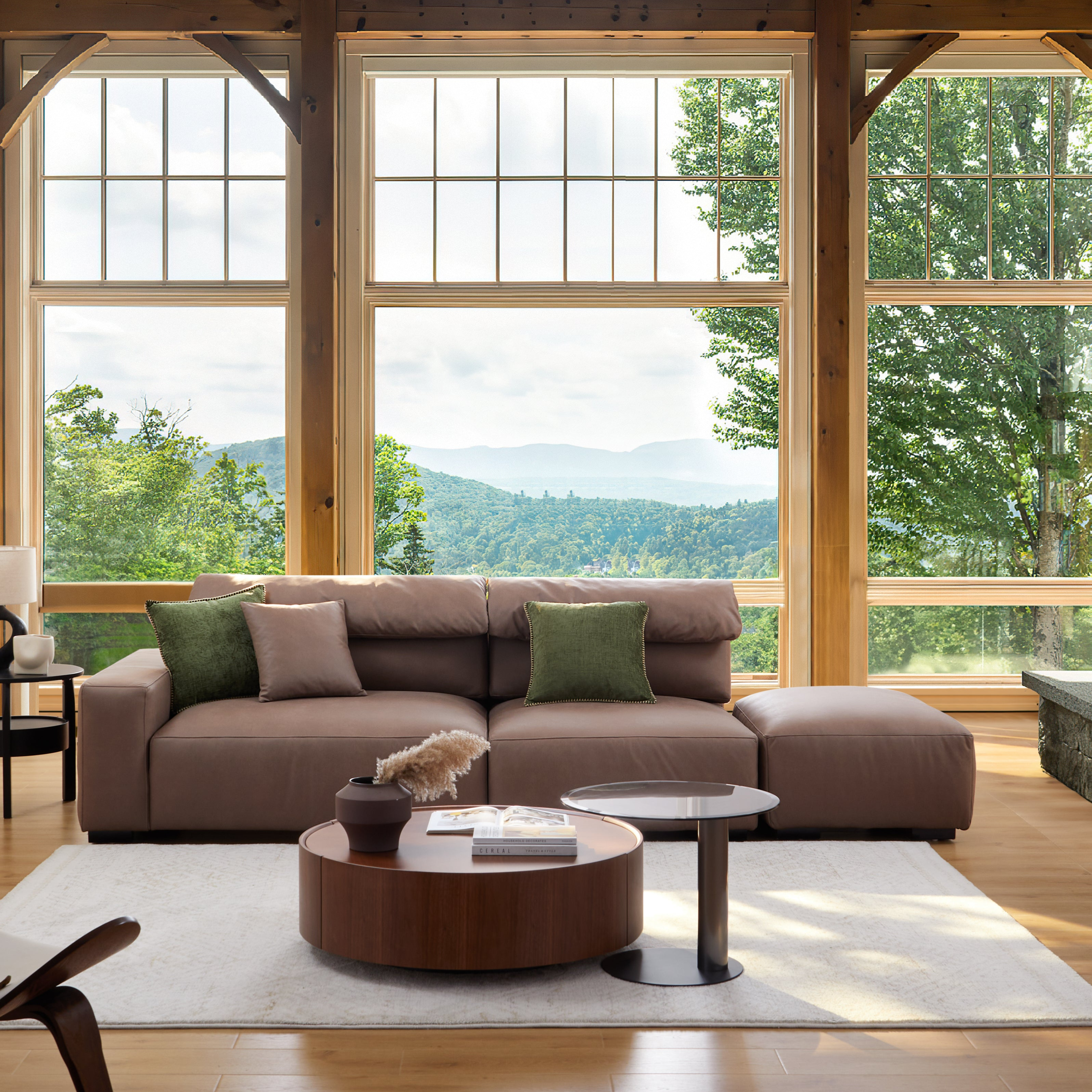 Chestnut Open End Sectional