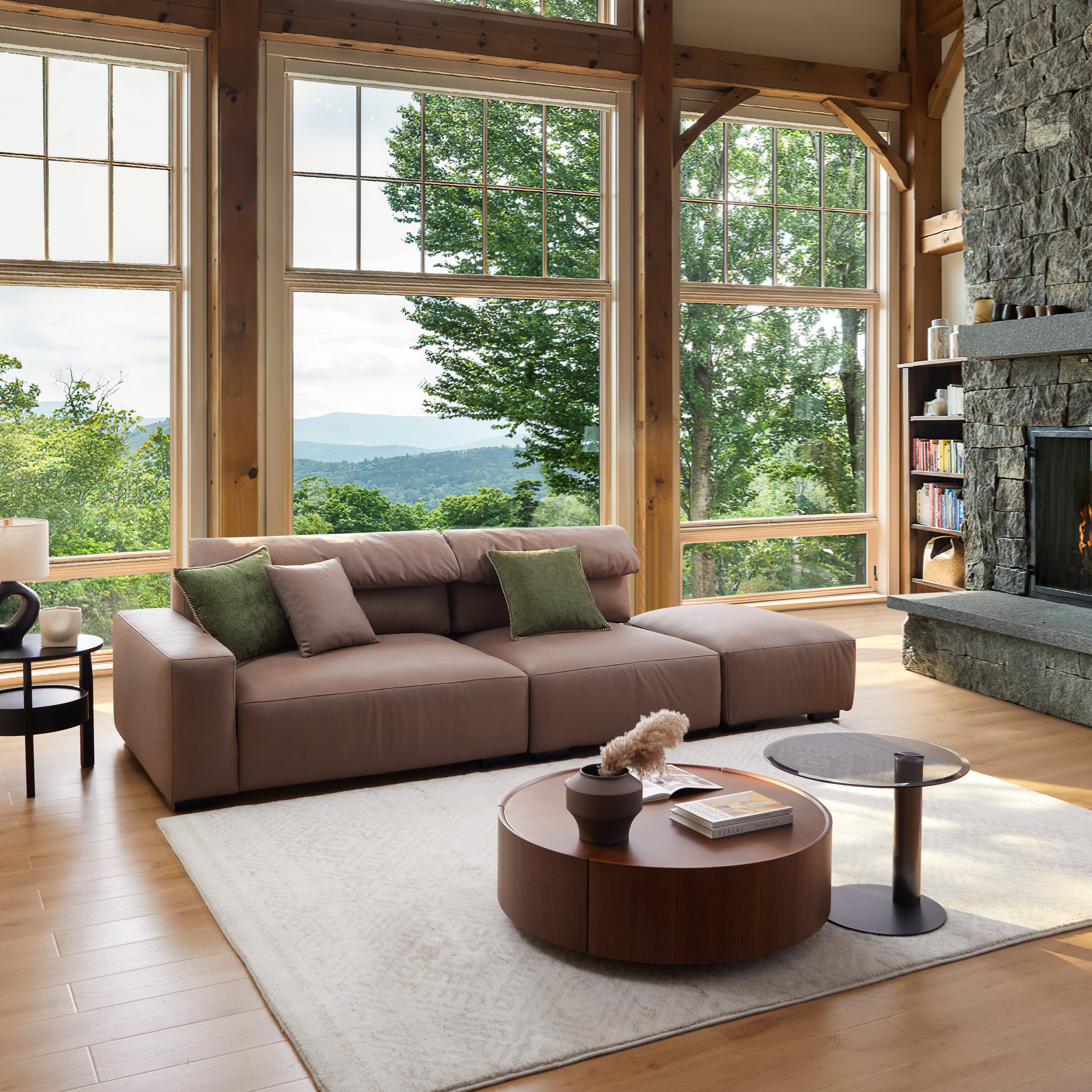 Chestnut Open End Sectional