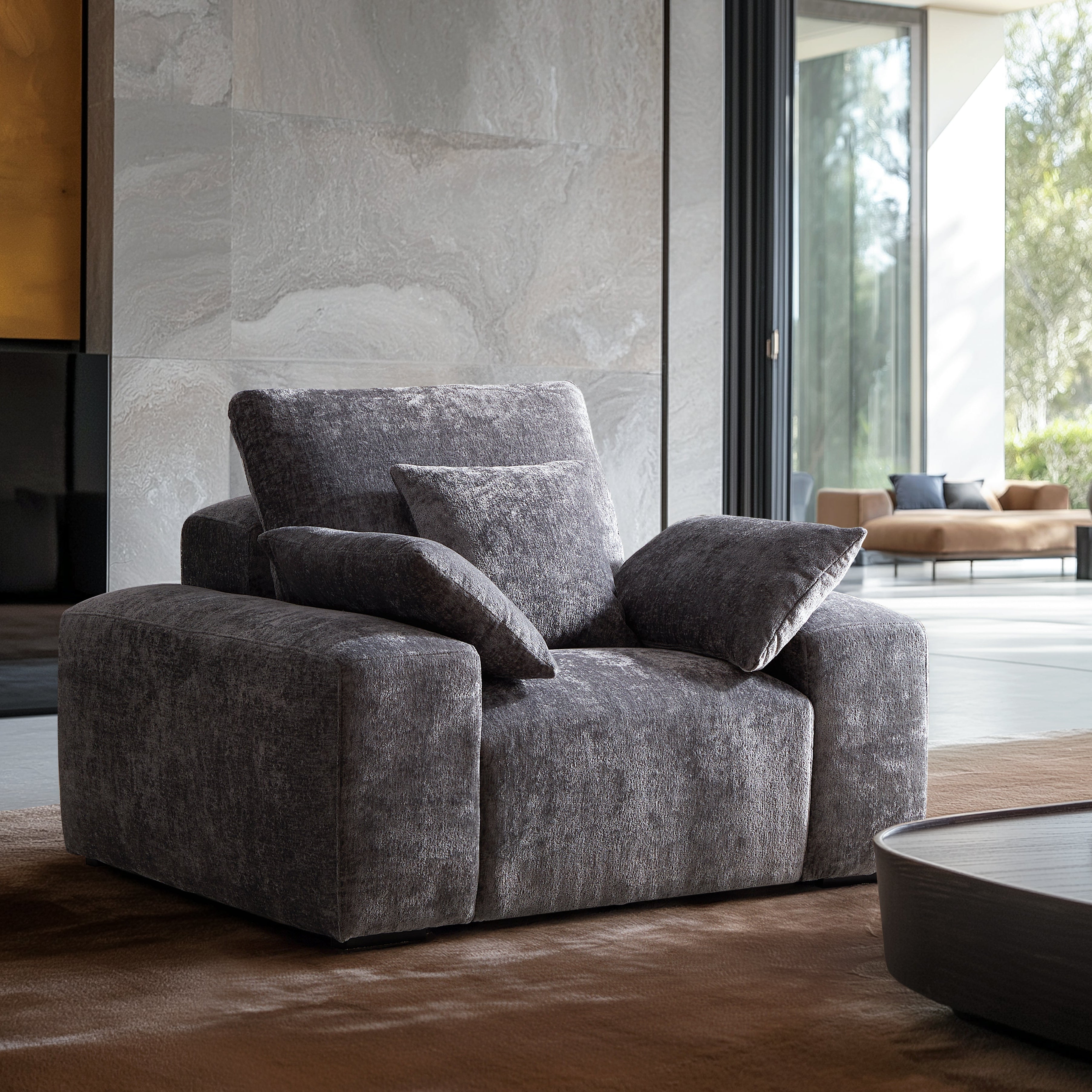 The Empress Gray Armchair