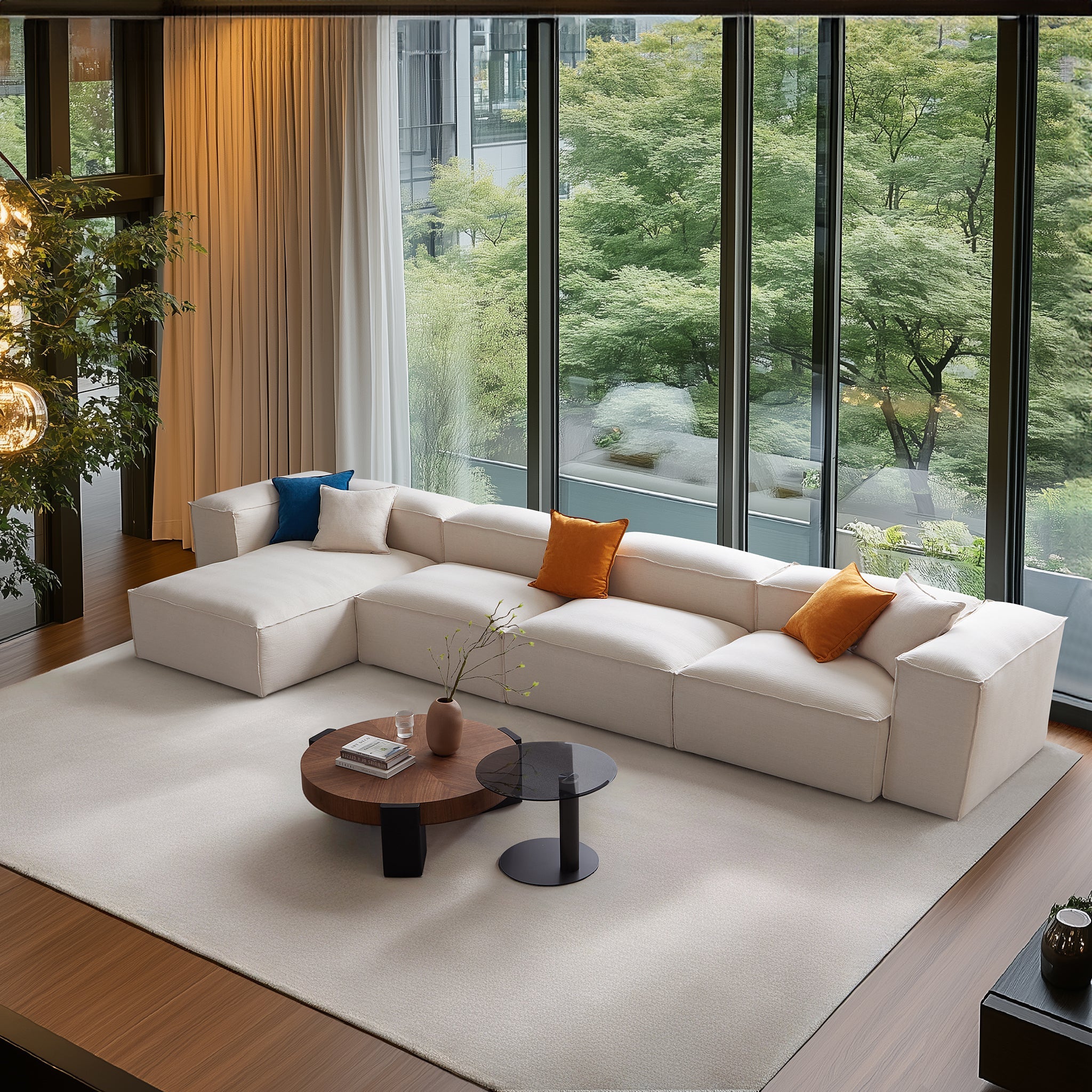Freedom Modular Khaki Sectional Sofa