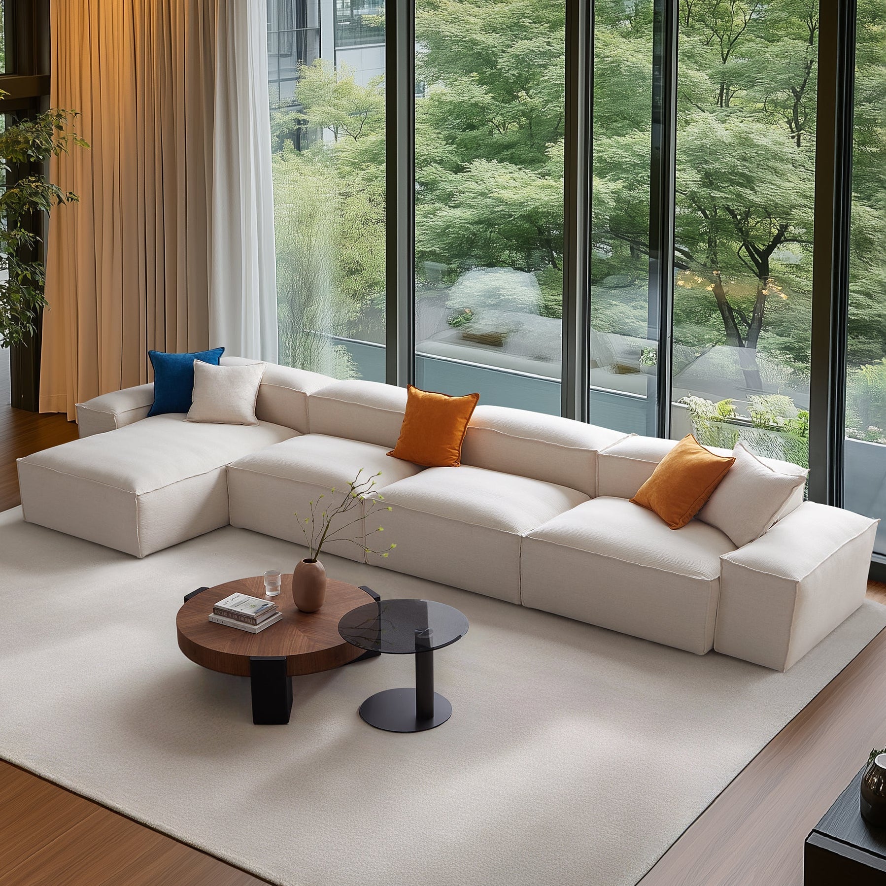 Freedom Modular Khaki Sectional Sofa