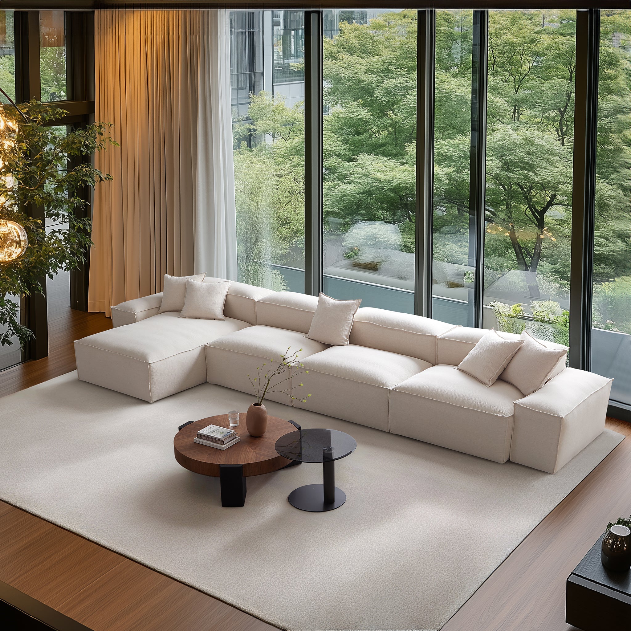 Freedom Modular Khaki Sectional Sofa