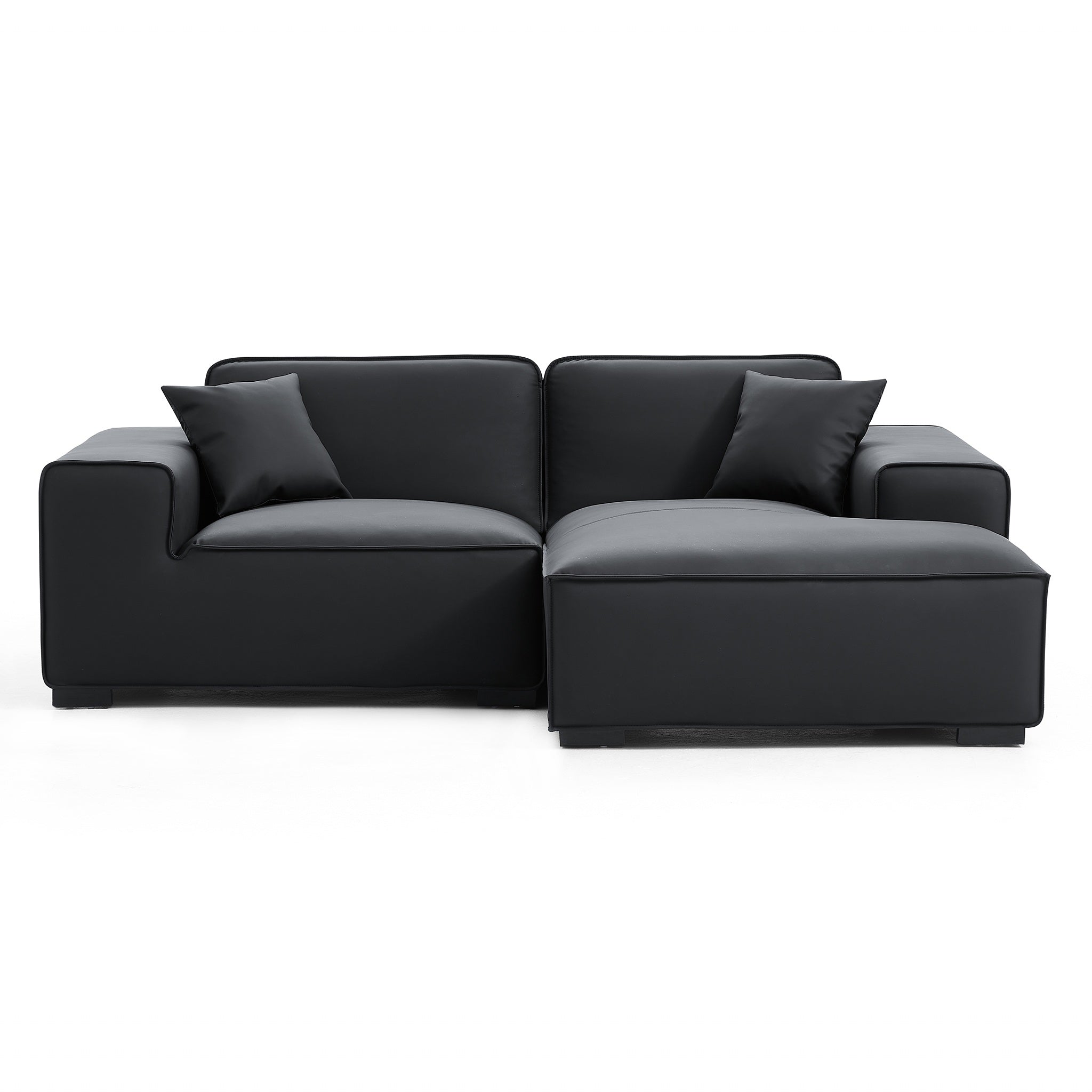 Domus Modular Brown Leather Sectional