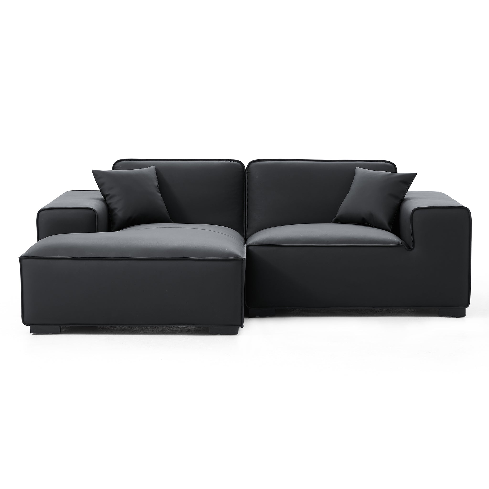 Domus Modular Brown Leather Sectional