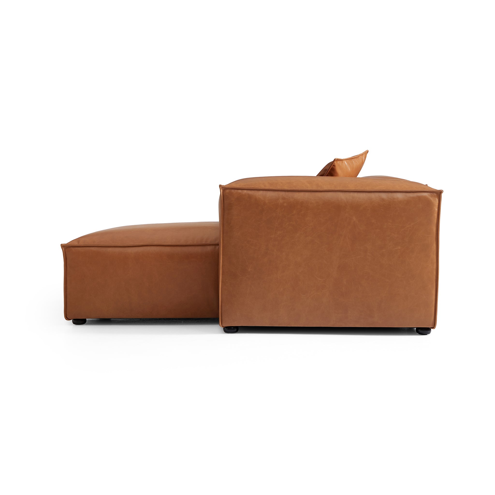 Benthe Modular Tan Open-End Sectional Sofa