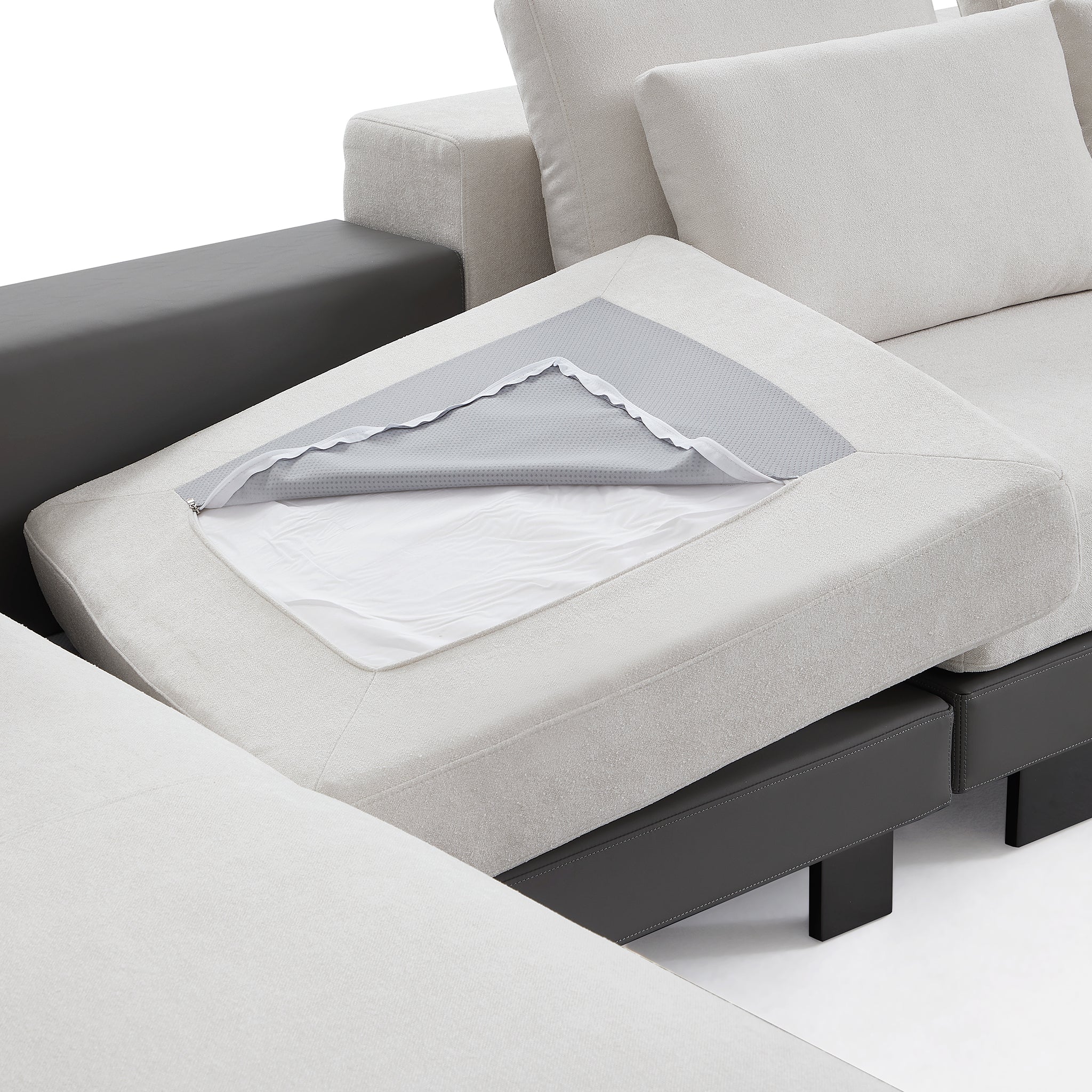 Connery Minimalist Blue Sectional