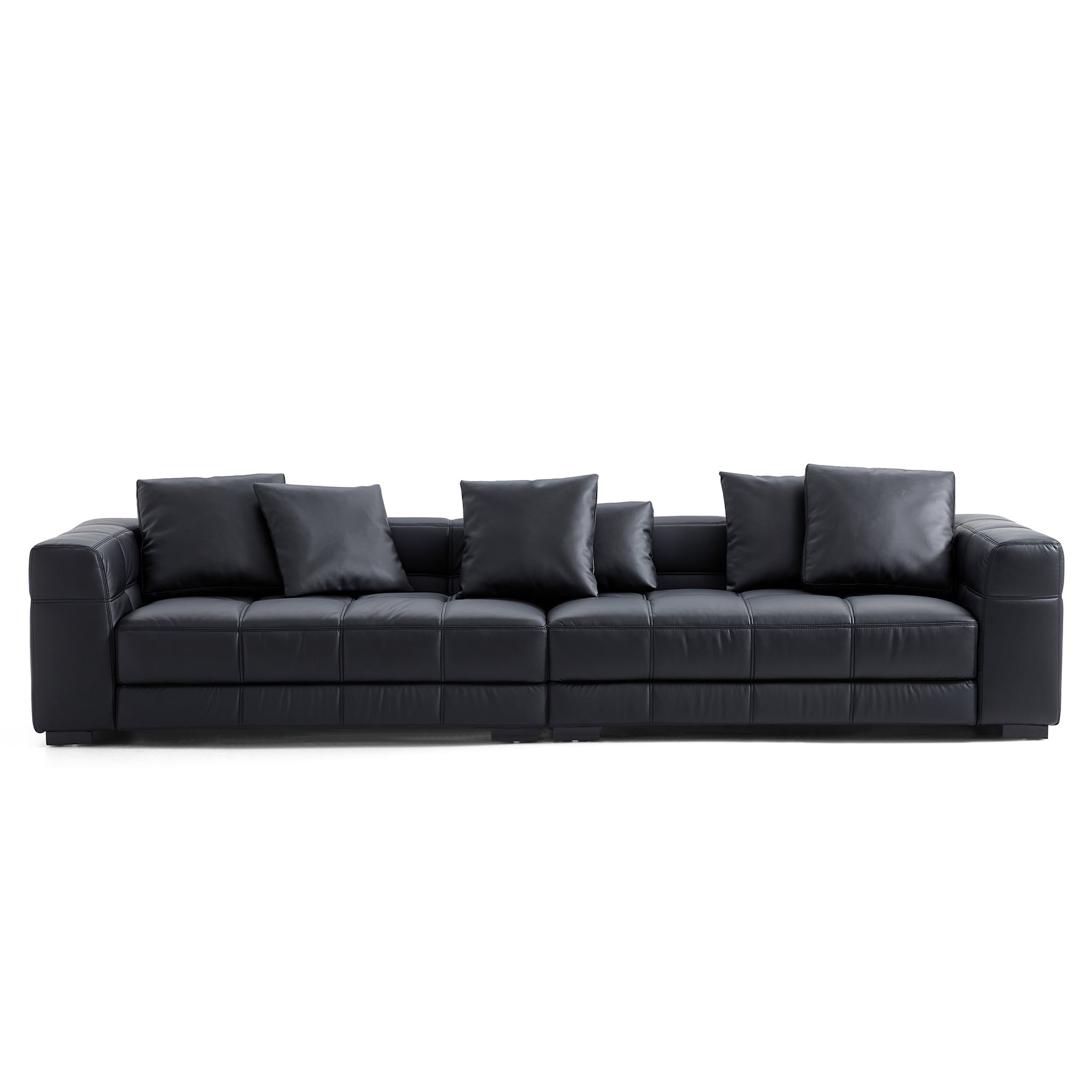 Blazer Black Leather Sofa
