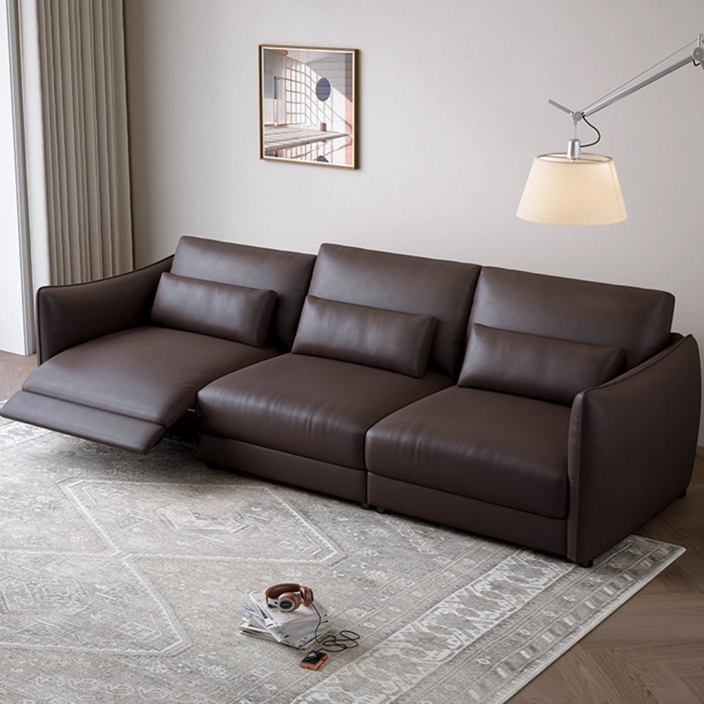 Ashby Top Grain Leather Power Recliner Sofa