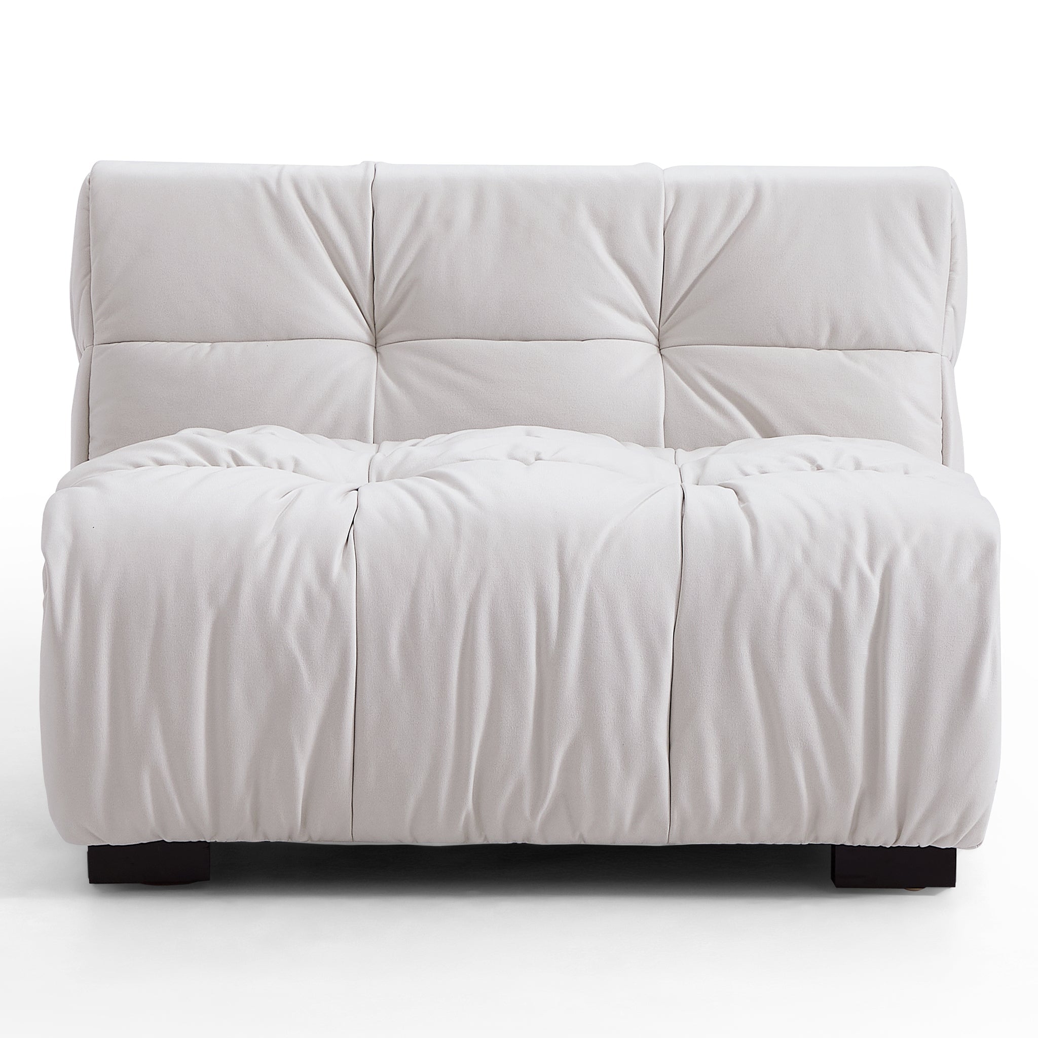 Boba Cream Leathaire Sectional Sofa