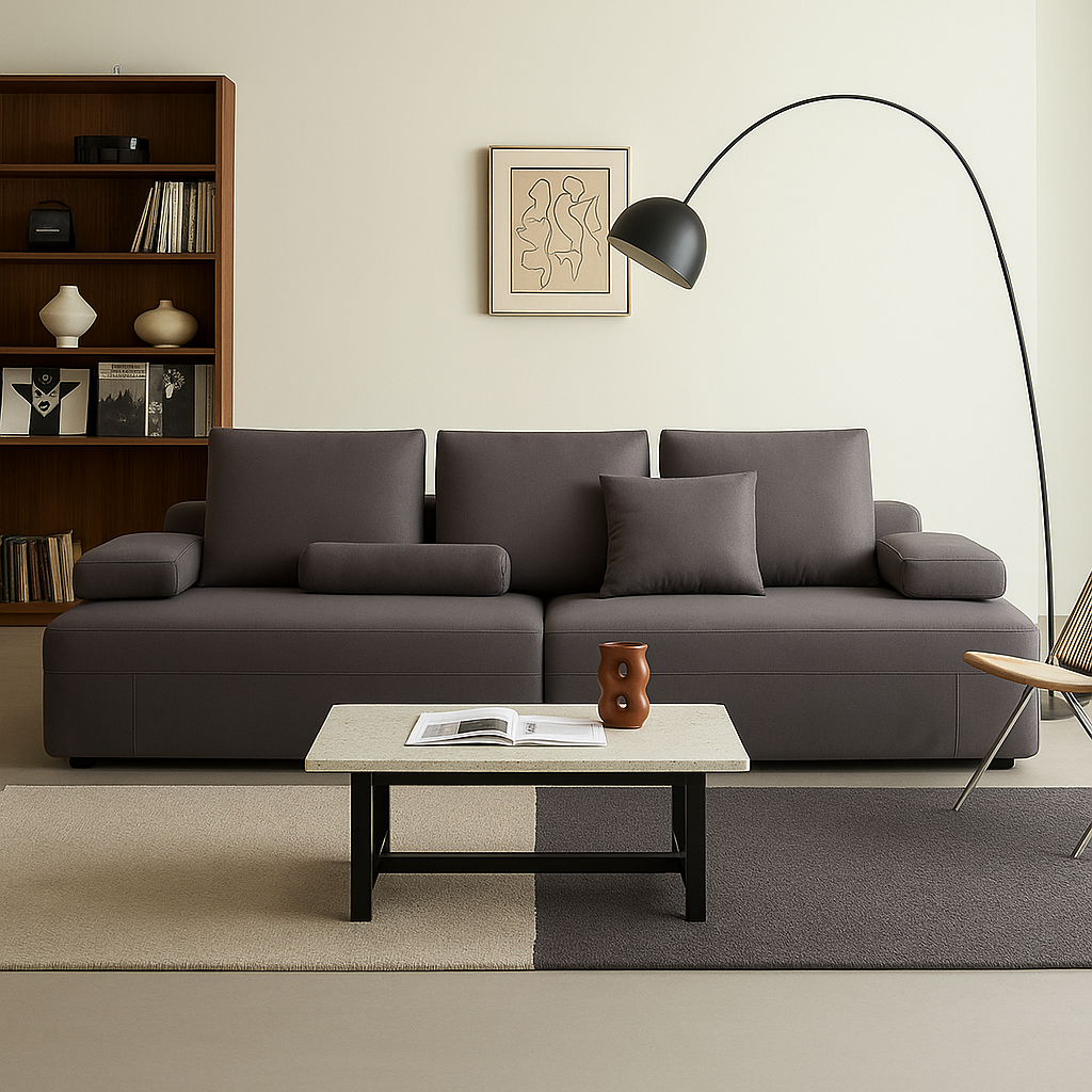 Composition Wabi-Sabi Gray Sofa