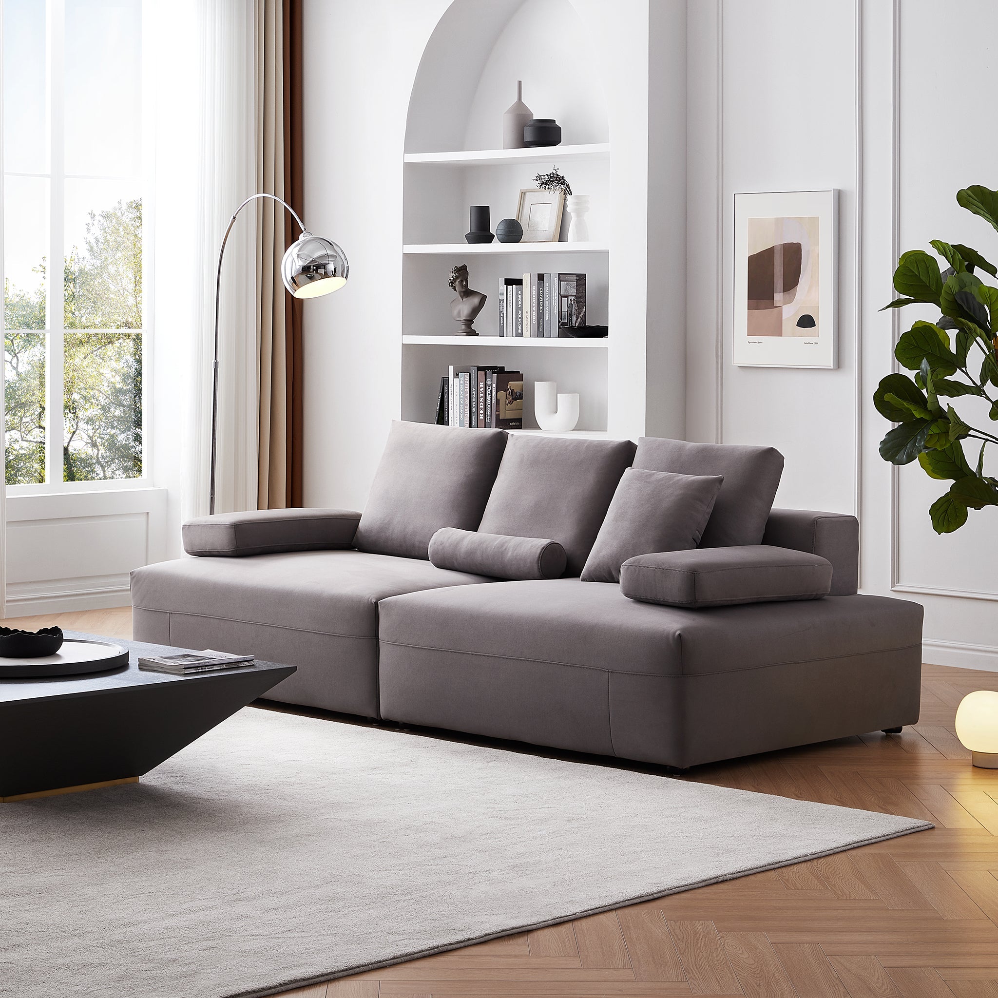 Composition Wabi-Sabi Gray Sofa